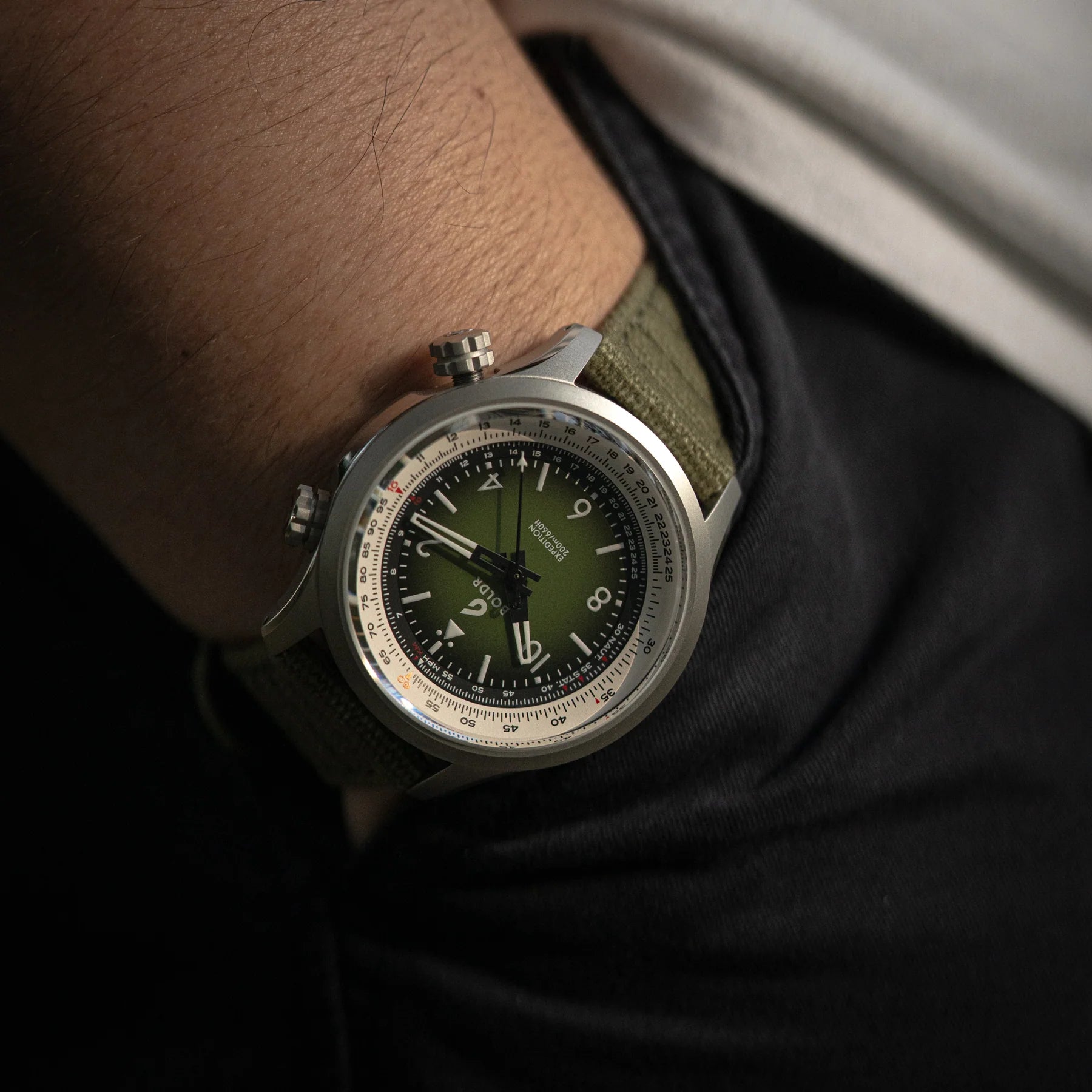 BOLDR Expedition Enigmath Sinharaja Automatic Dive Watch - Waterproof 200M, Stainless Steel, Unisex - Perfect for Scuba Diving, Outdoor Adventures & Everyday Wear