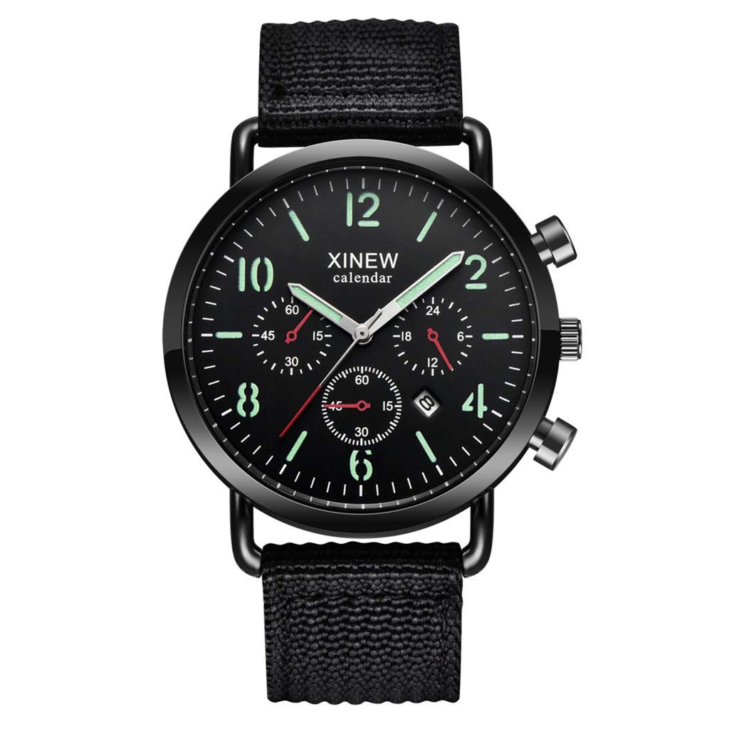 Men's Digital Sports Watch with Quartz Movement, Nylon Strap & Calendar - Perfect for Outdoor Activities, Running, and Casual Wear