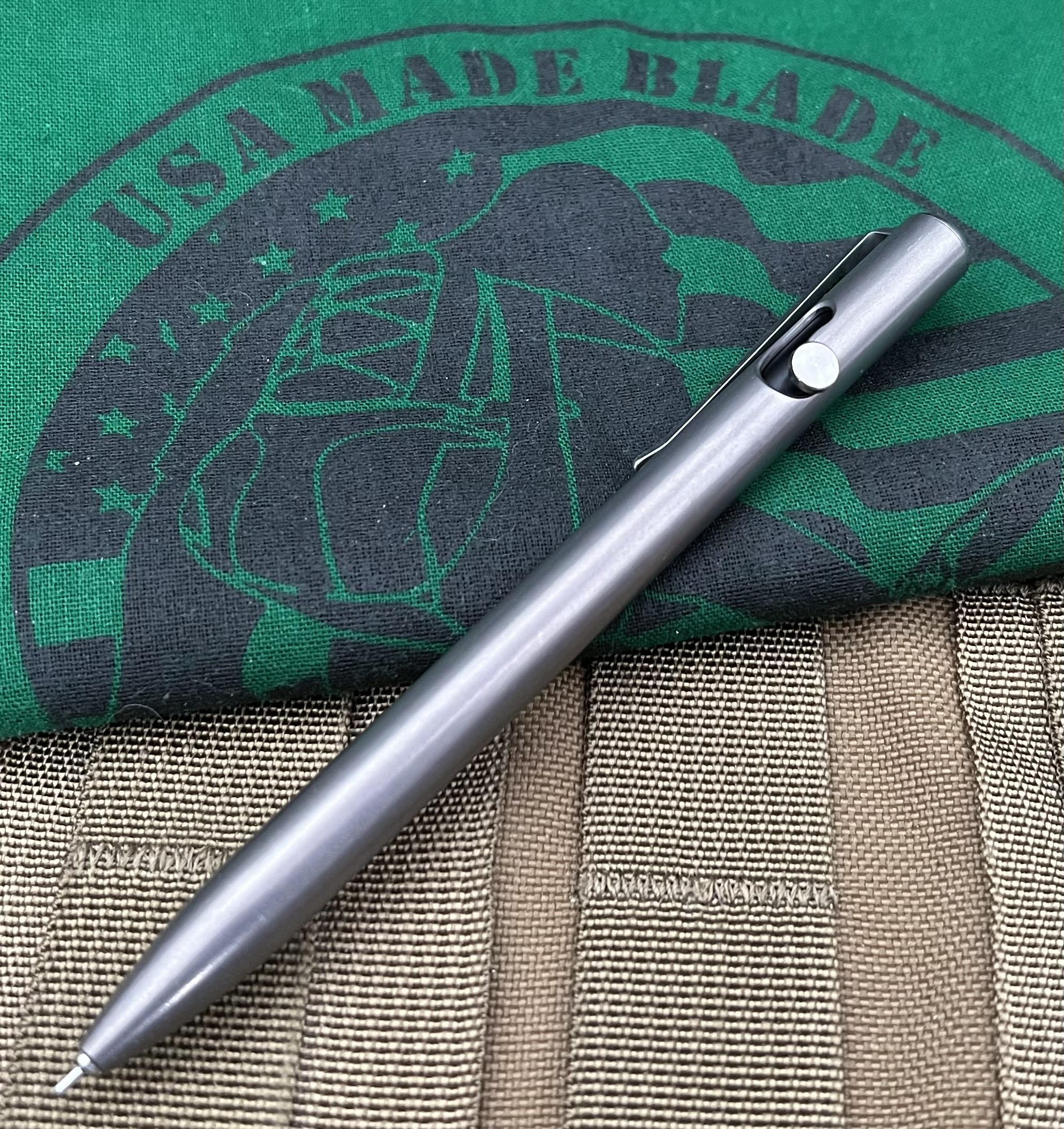 Tactile Turn Smooth Operator Titanium Bolt Action Pen - Short Size Premium EDC Writing Tool for Professionals & Outdoor Enthusiasts - Perfect for Office, Travel, and Everyday Carry