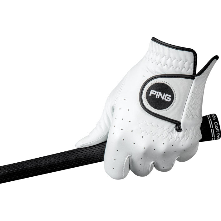 Ping Men's Tour Golf Glove - Left Hand, White - Premium Comfort & Grip for Golfers | Perfect for Driving Range & Course Play