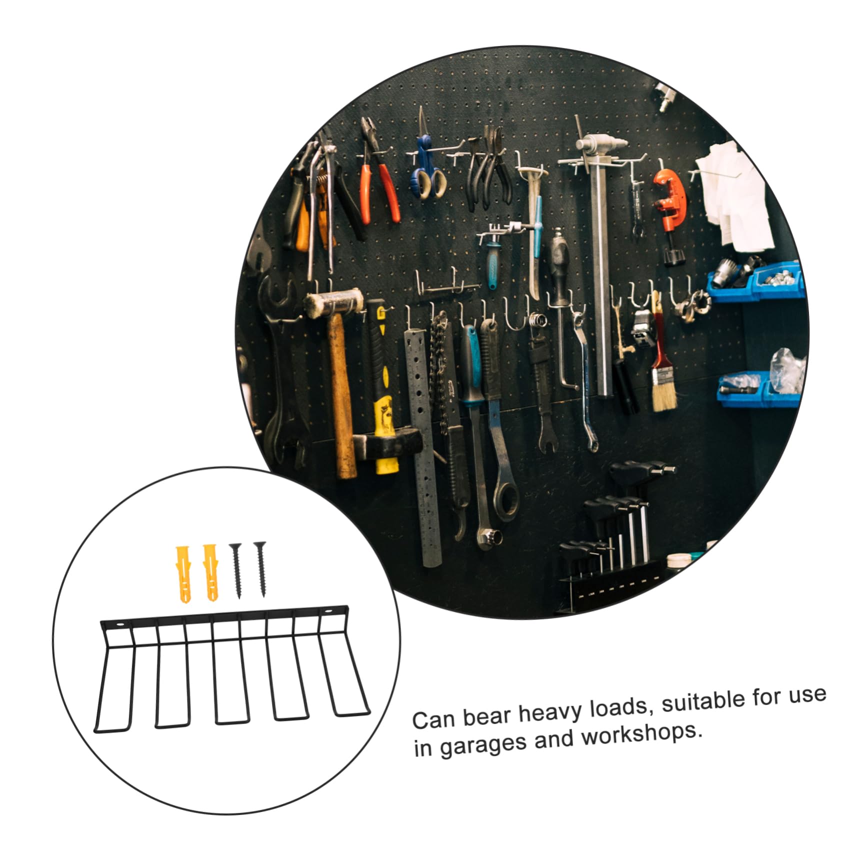 Angoily Electric Drill Storage Rack - Iron Tool Organizer for Cordless Drills in Workshop