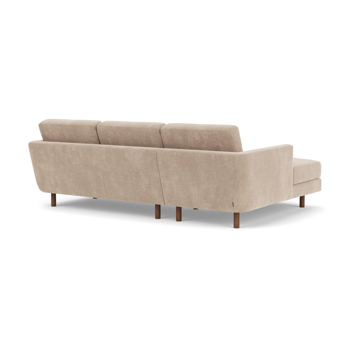 Conrad Fabric Left Chaise Sofa - Modern L-Shaped Sectional Couch with Reversible Chaise Lounge for Living Room, Apartment & Home Theater Comfortable Seating