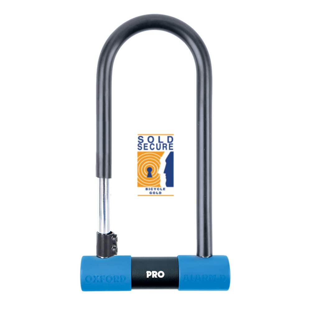 **Oxford LK348 Alarm-D PRO High-Security Bike U Lock – Sold Gold Award Winner – 320mm x 173mm Anti-Theft Cycling Lock (Black) – Perfect for Urban Commuting, Bike Parking & Outdoor Adventures**