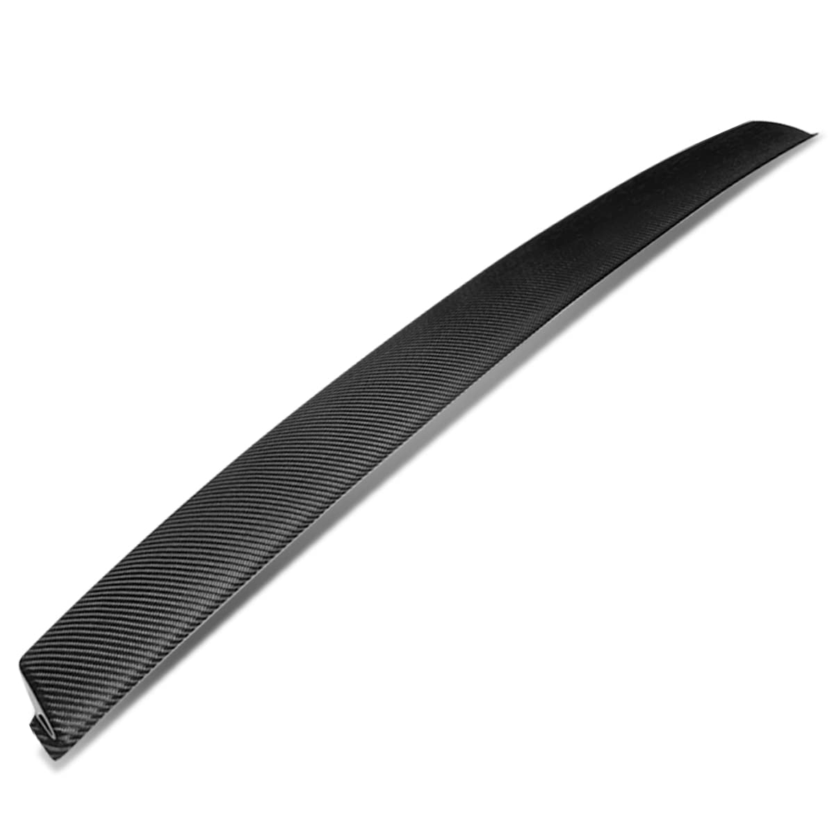 DNA MOTORING 2-RSP-7502-RCF Black Carbon Fiber Rear Window Roof Spoiler Wing for 2015-2021 Dodge Charger - Enhance Style & Aerodynamics for Sedan Customization