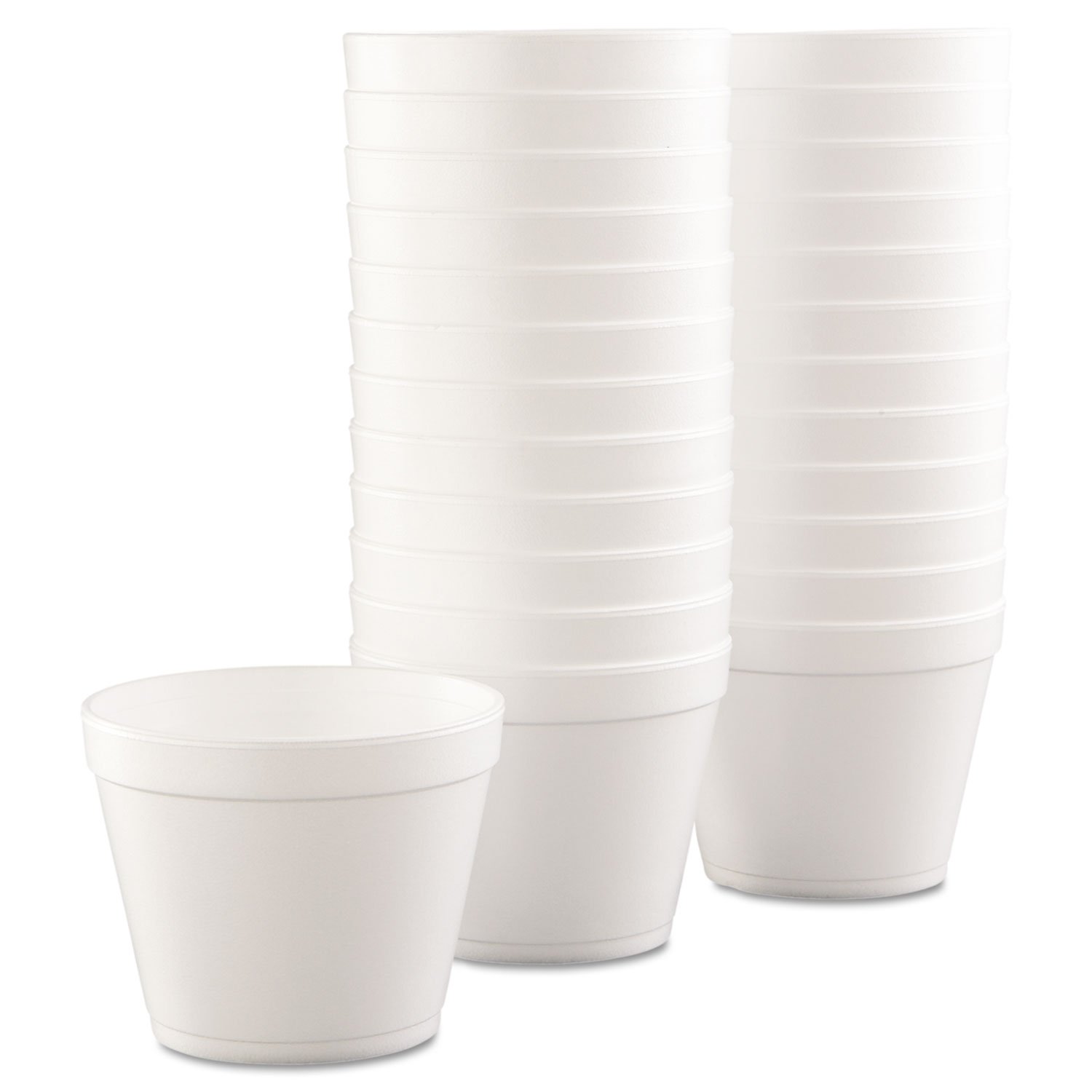 24 Oz Insulated Foam Food Containers - 25 Pack White Disposable Takeout Boxes | Perfect for Restaurants, Catering & Meal Prep