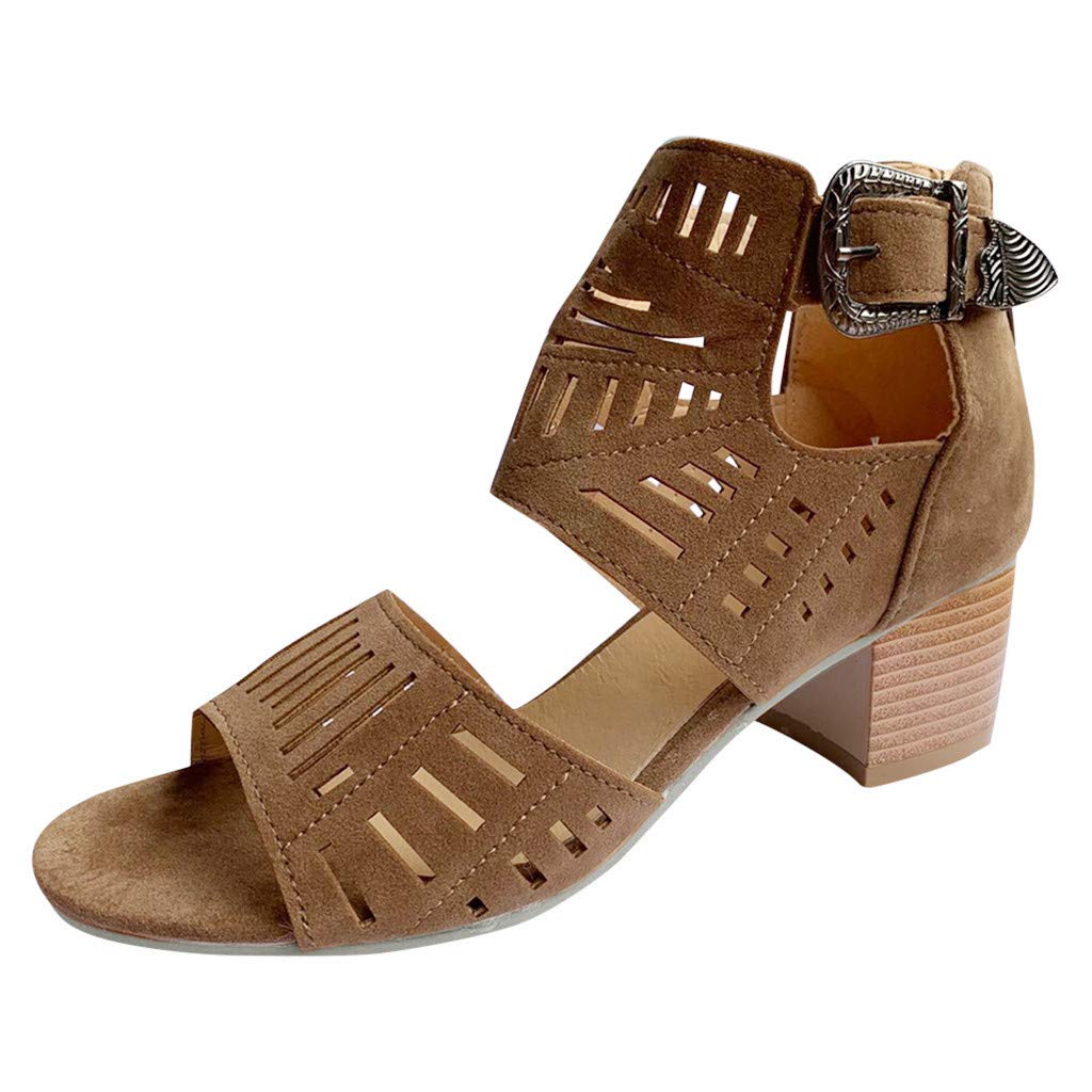 Women's Shearling Slippers & Dress Sandals - Low Heel Casual Shoes with Breathable Flats, Slip-On Round Toe for Comfortable Wear at Home or Outdoors