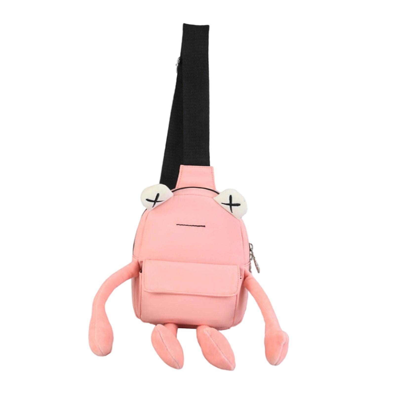 FASHIONMYDAY Sling Backpack - Lightweight Nylon Chest Bag for Outdoor, Shopping & Travel | Versatile Daypack for Women & Men | Perfect for Hiking, Commuting & Daily Use | Pink Casual Backpack