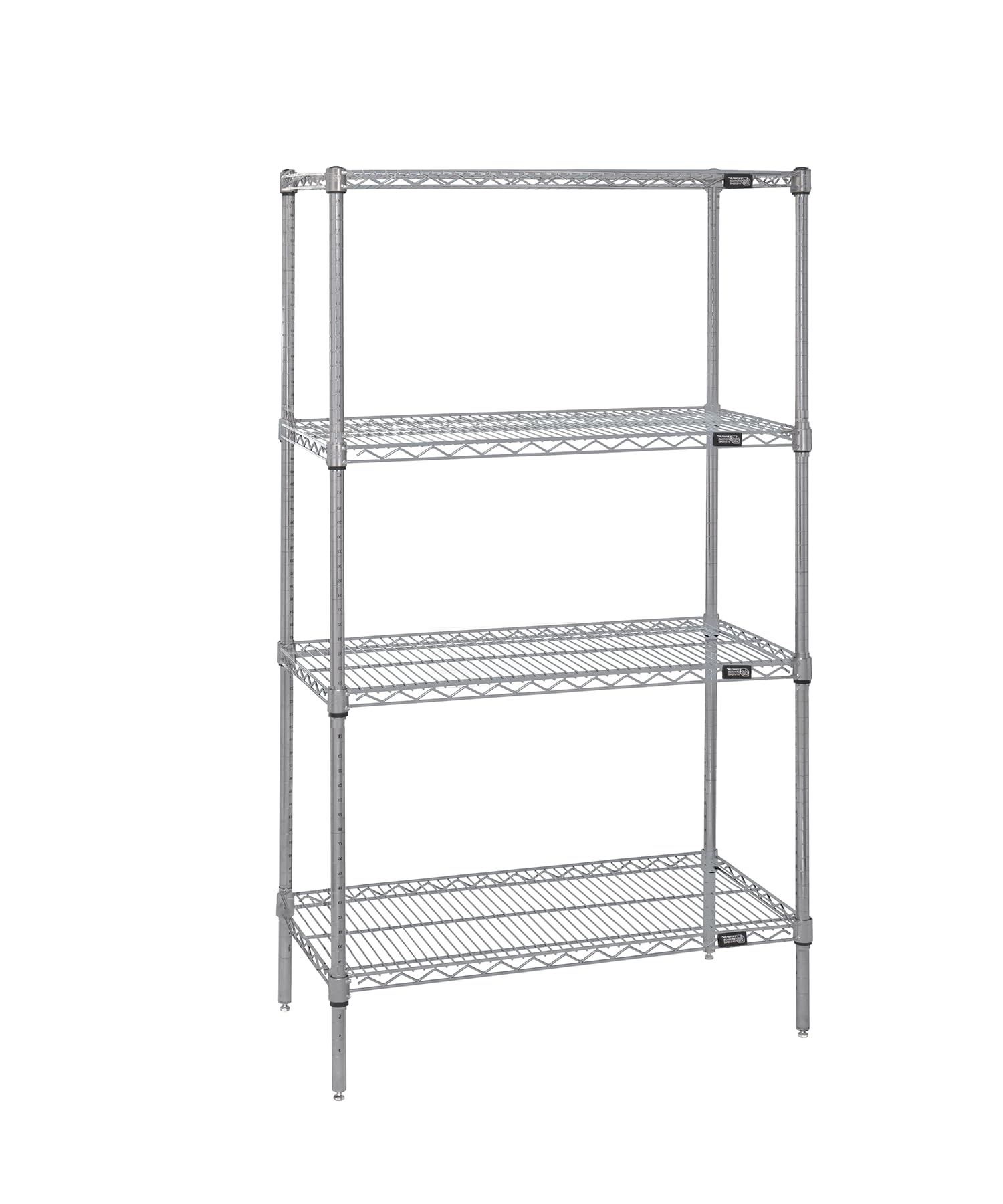 Quantum Storage Systems WR63-1460S 4-Tier Stainless Steel Wire Shelving Unit - 63