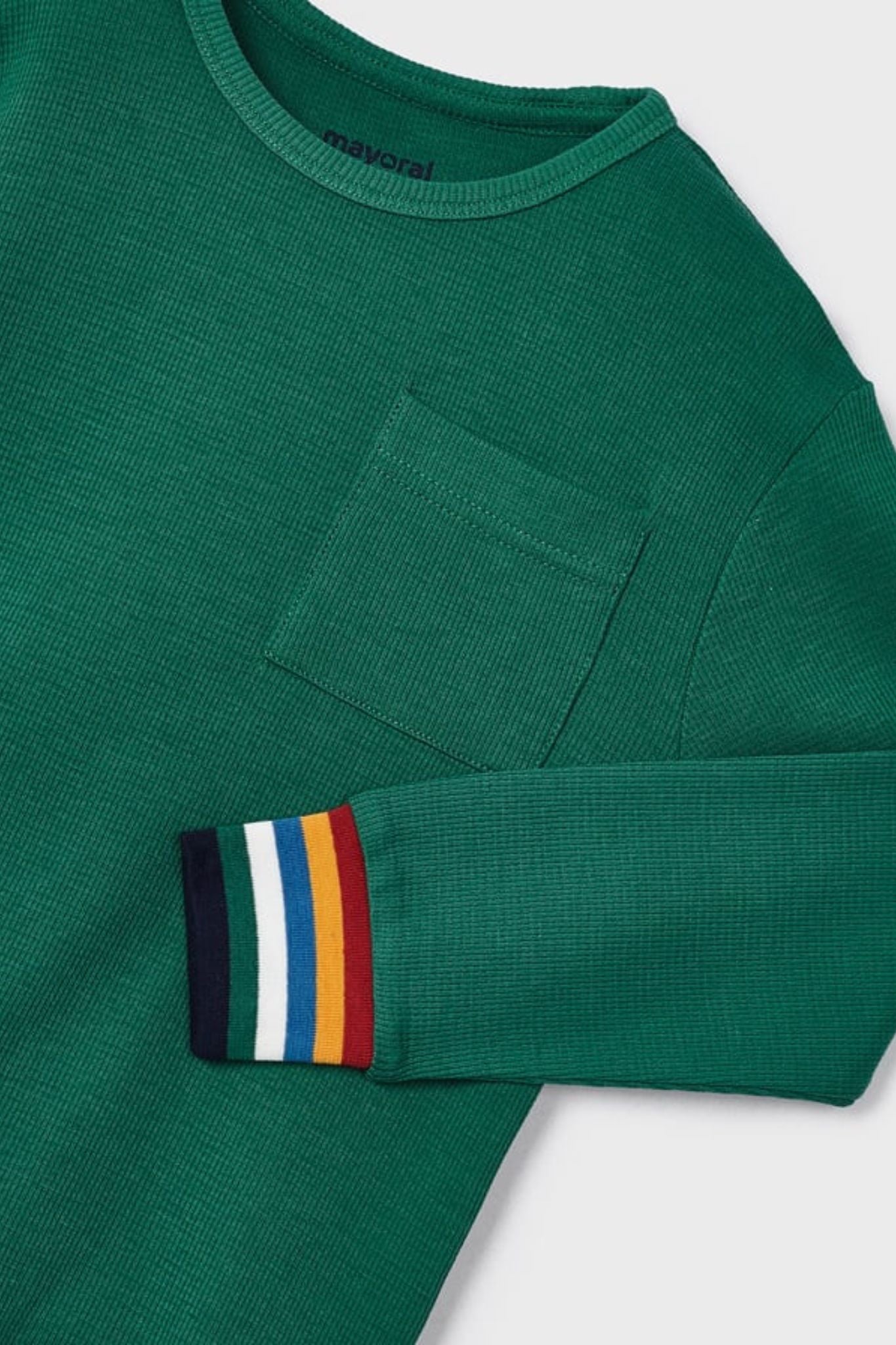 Forest Green Long Sleeve Shirt for Boys - Comfortable Cotton Casual Wear for School, Playdates & Outdoor Activities