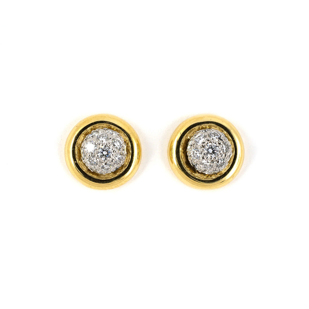 Tiffany & Co. Pavé Diamond Ball Stud Earrings 14K White Gold - Luxury Fine Jewelry for Women, Gift for Her, Anniversary, Wedding, Party & Special Occasions