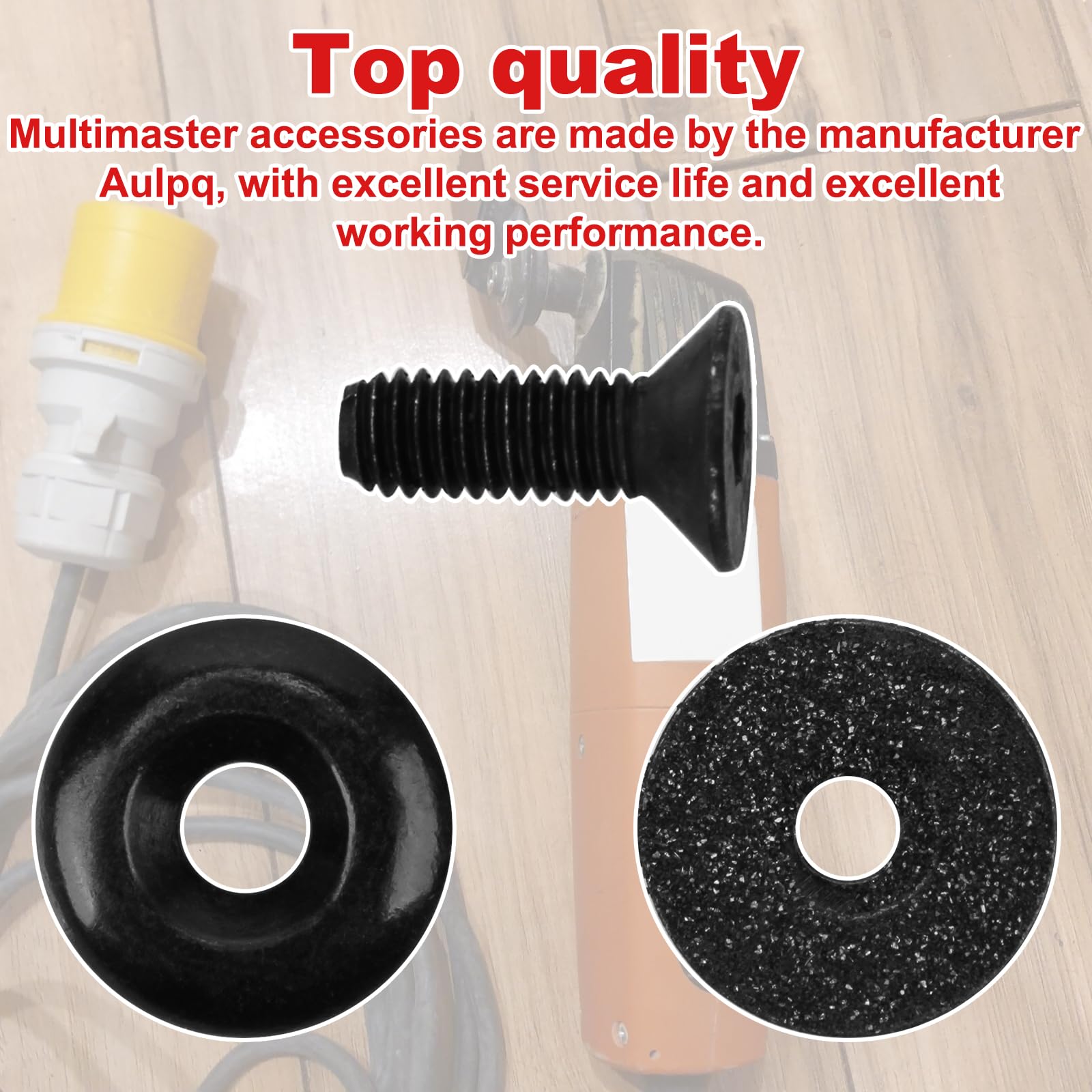 Fein Multimaster Tool Upgrade Kit - 35222927050 Adapter Ring & Mounting Screw Replacement Set for Oscillating Tools | DIY, Woodworking, Flooring & Renovation Projects