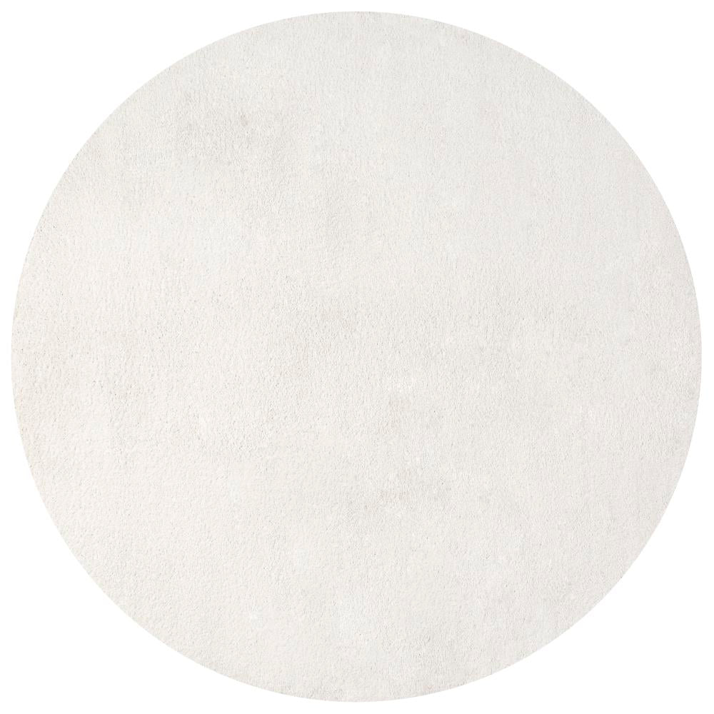 Soft Haze Solid Low Pile Area Rug in Cream - Perfect for Living Room, Bedroom & Nursery Decor