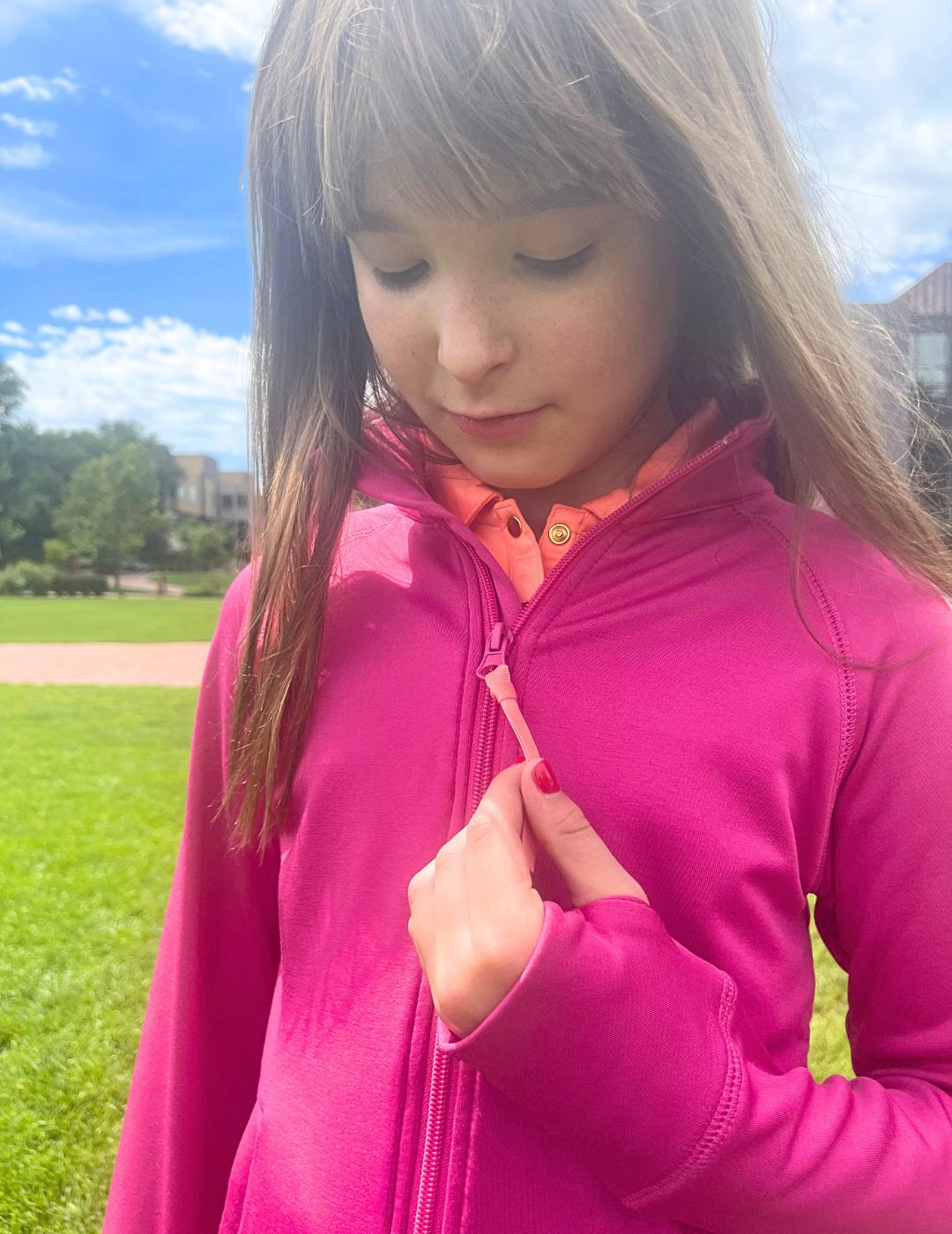 Viola Youth Girls' Lightweight Jacket - Waterproof Windbreaker for Outdoor Activities, Sports & School - Perfect for Spring and Fall Seasons