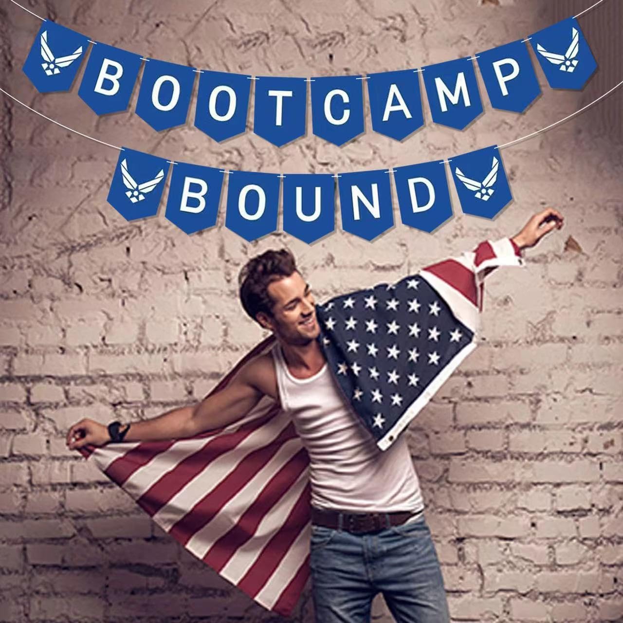 Air Force Boot Camp Party Decorations - Military Recruit Farewell & Welcome Ceremony Banner - Perfect for Air Force Send-Off Parties & Basic Training Celebrations