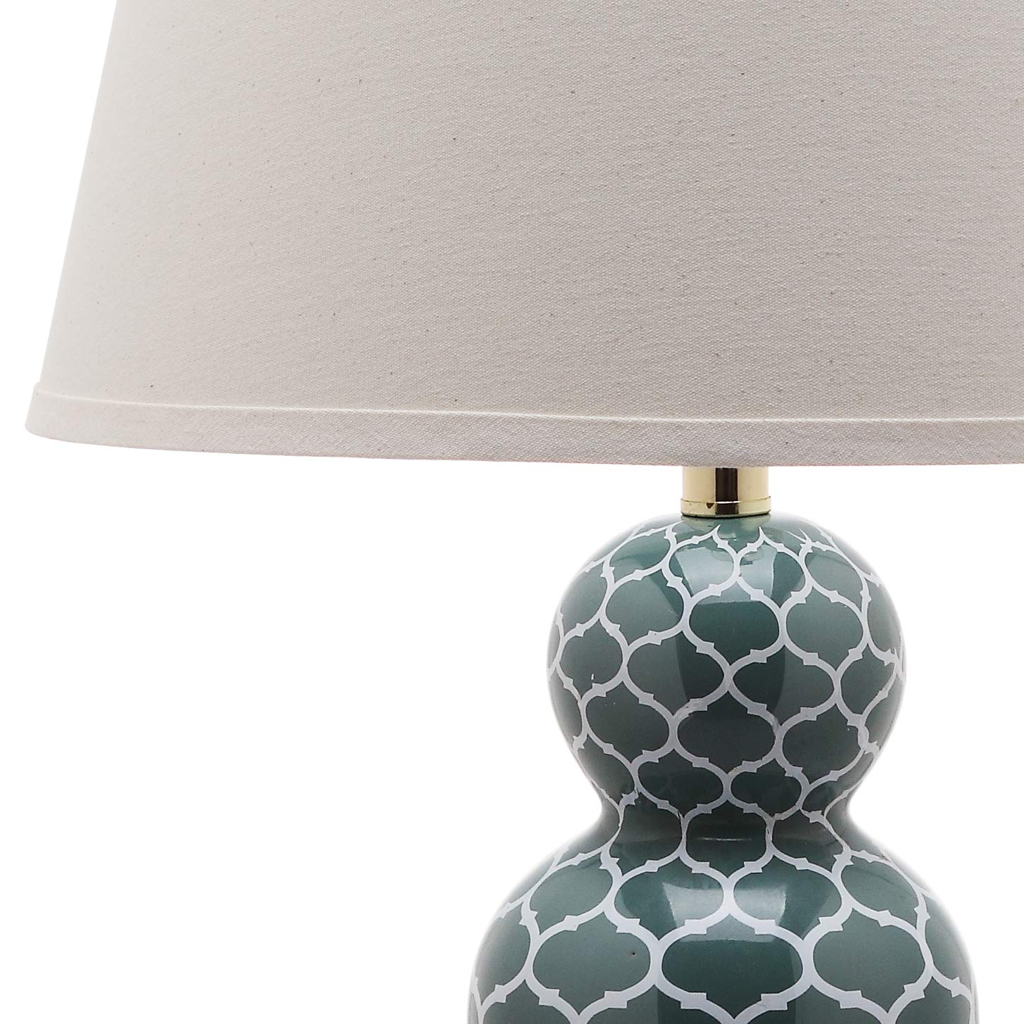 SAFAVIEH Moroccan Trellis Ceramic Table Lamp Set of 2 - 27