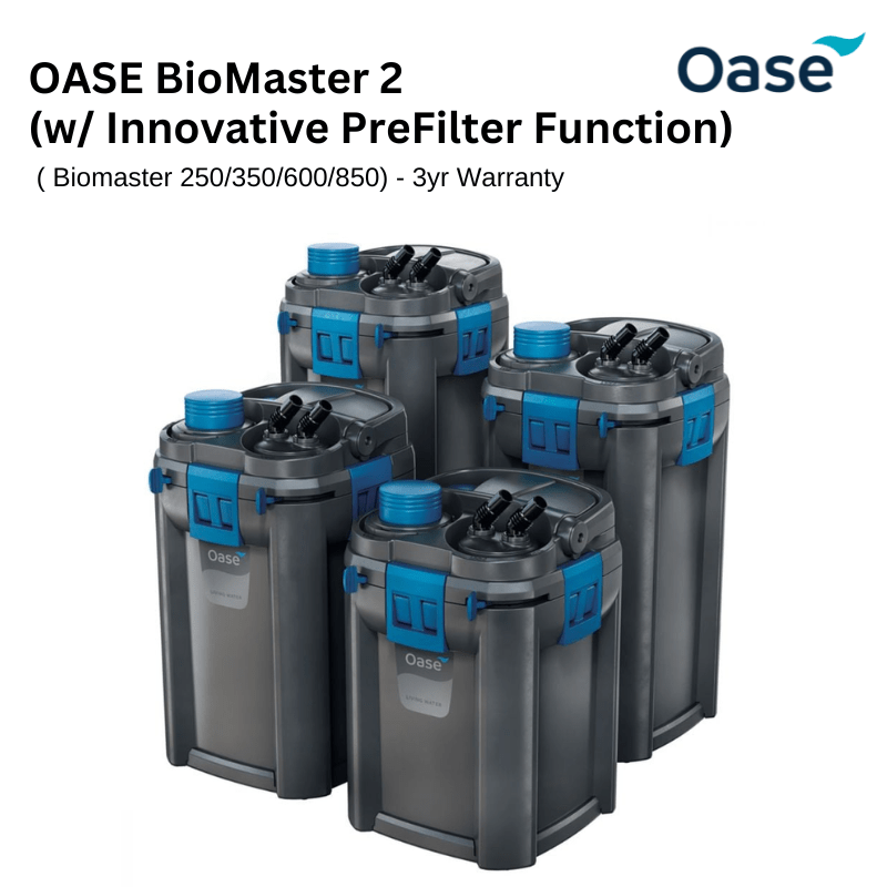 Oase BioMaster 2 Canister Filter with Innovative PreFilter Function - 250/350/600/850 GPH Flow Rate - 3 Year Warranty (New Version, Faster Flow) - Ideal for Freshwater & Planted Aquariums