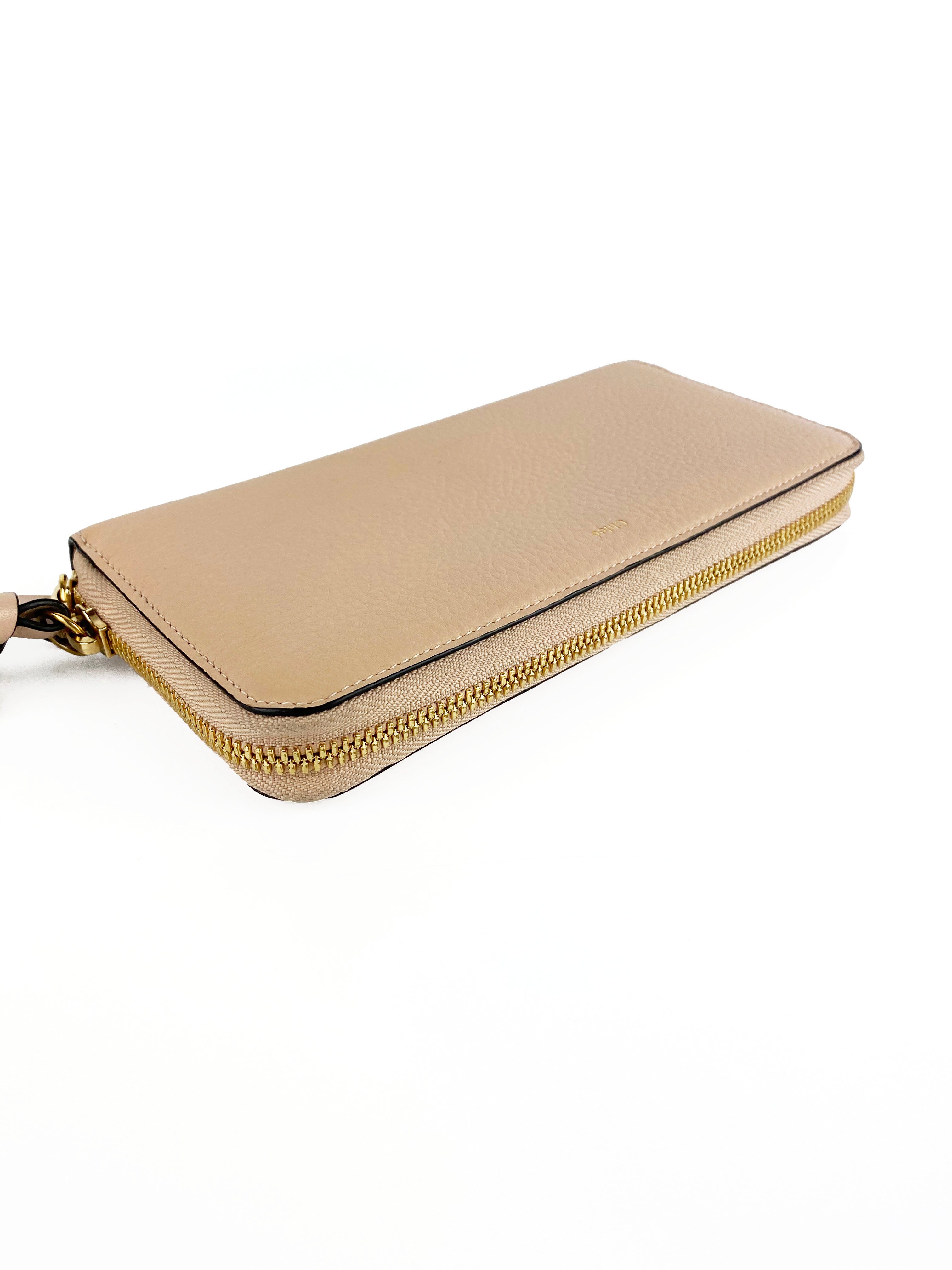 Chloe Pink Long Alphabet Wallet for Women - Stylish RFID Blocking Leather Wallet with Multiple Card Slots - Perfect for Everyday Use, Travel & Shopping