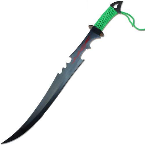 Zombie Massacre Machete - 1045 Carbon Steel Survival Knife with Razor Sharp Blade for Outdoor Camping, Bushcraft & Apocalypse Preparedness