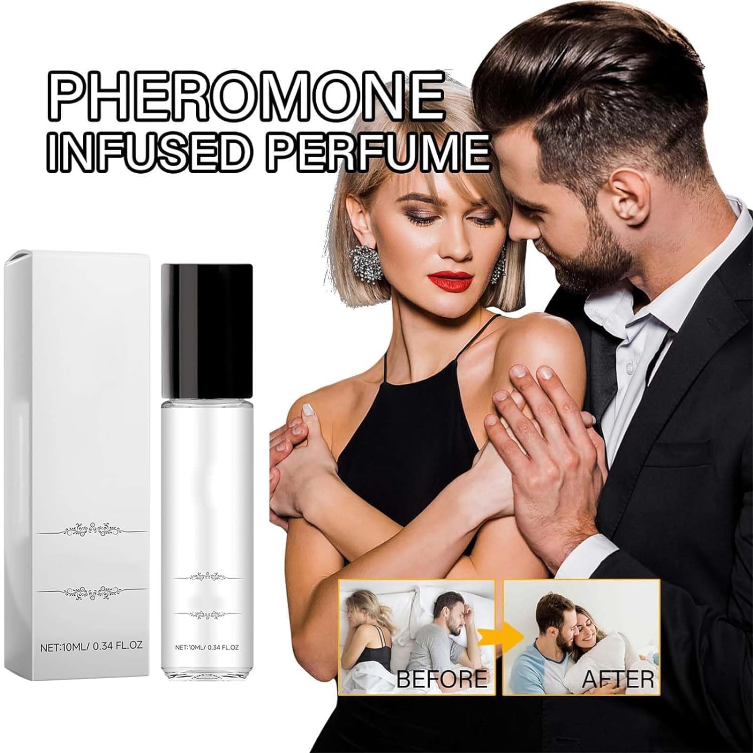 Rebel Pheromone Cologne for Men - Alloura Long Lasting Fragrance (0.34 Fl Oz) | Attract & Impress | Date Night, Clubs & Special Occasions