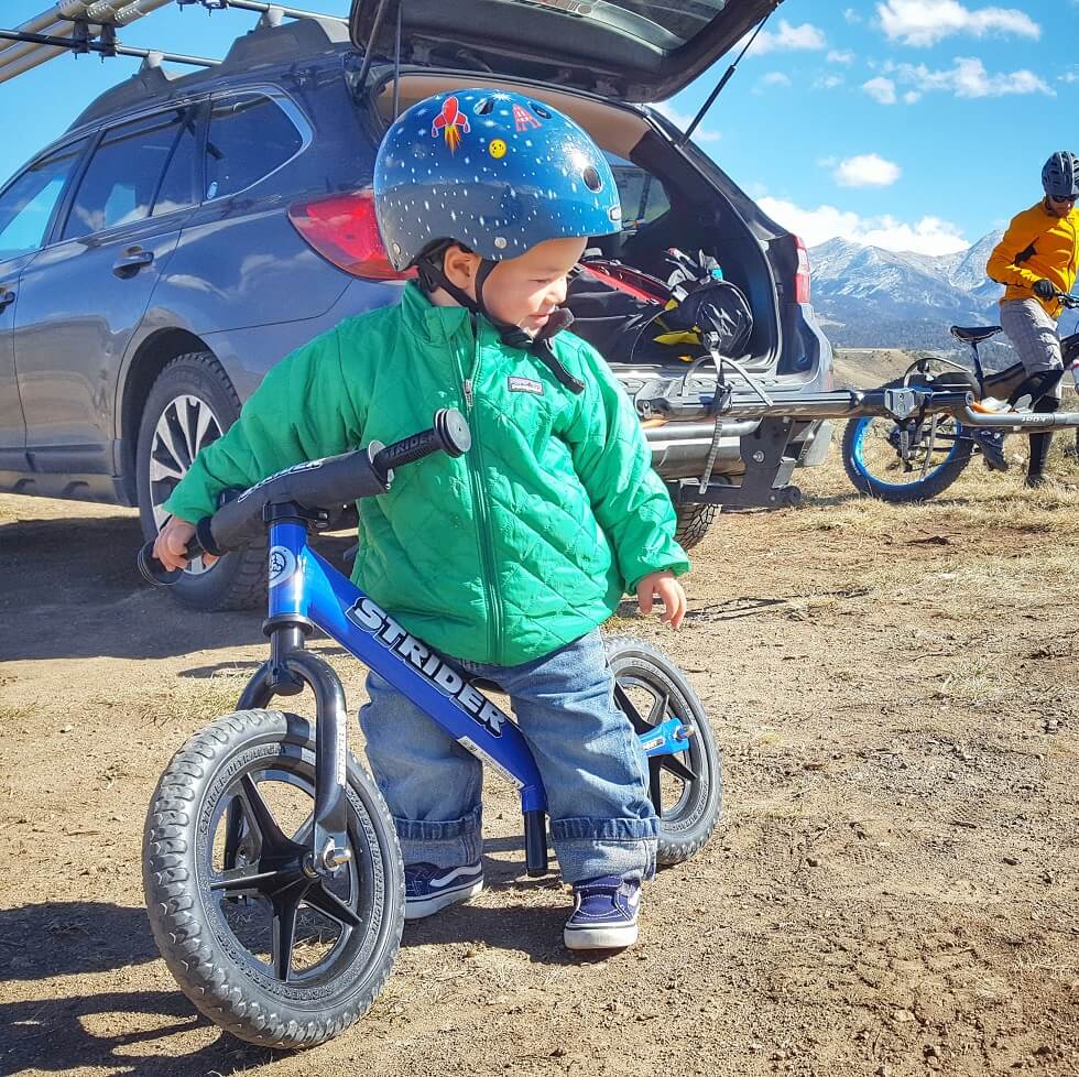 Strider 12 Sport Balance Bike for Kids - Lightweight Aluminum Frame, Adjustable Seat & No Pedals - Perfect for Toddler Learning to Ride, Outdoor Play & Backyard Fun