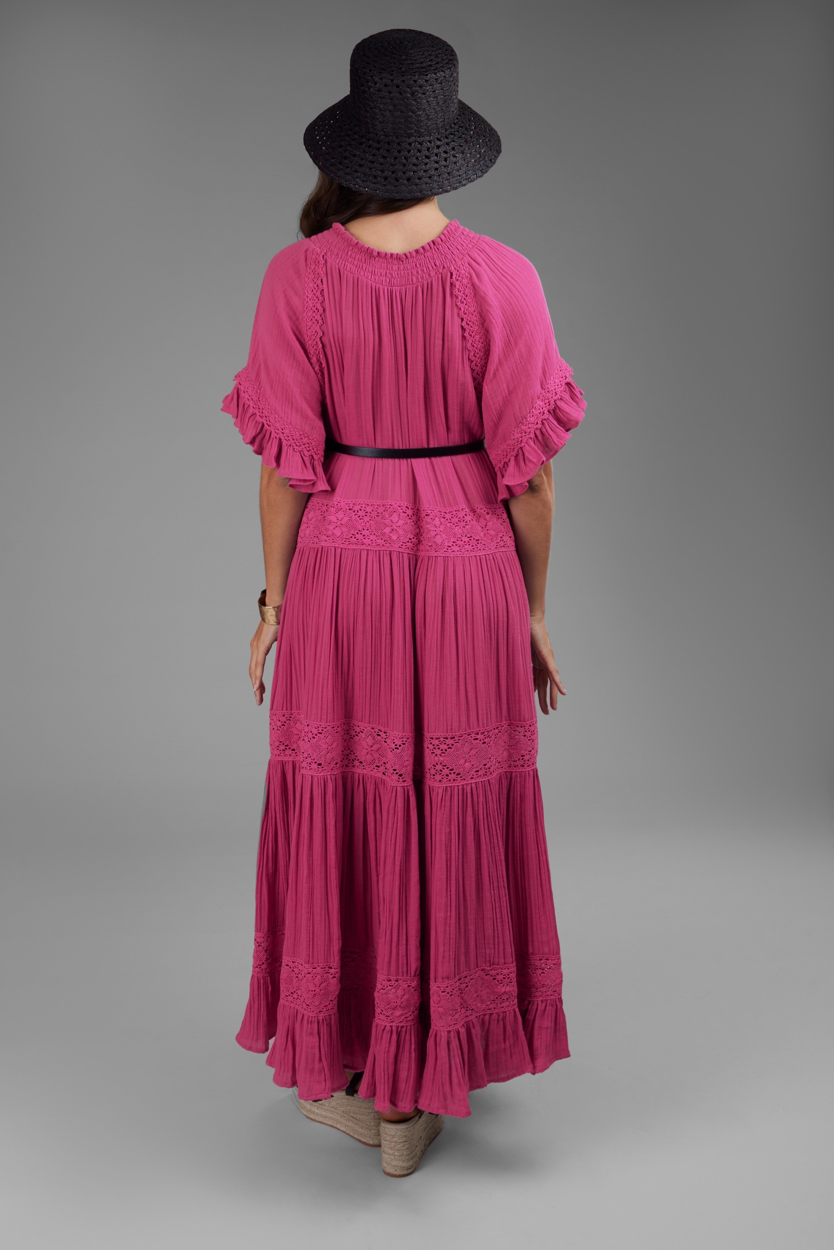 Soft Cotton Long Kaftan Dress for Women - Comfortable Boho Maxi Dress with Pockets - Perfect for Beach Cover Up, Lounge Wear, and Summer Vacation