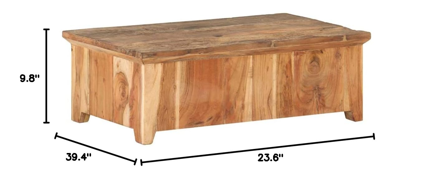 Modern Coffee Table with 2 Drawers - 35.4