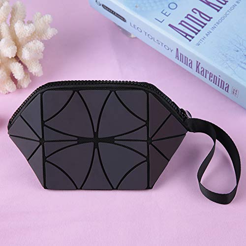 Large Capacity Foldable PU Glossy Makeup Bag - Waterproof Travel Cosmetic Organizer for Women | Perfect for Leisure Travel, Gym, Beach & Daily Essentials Storage