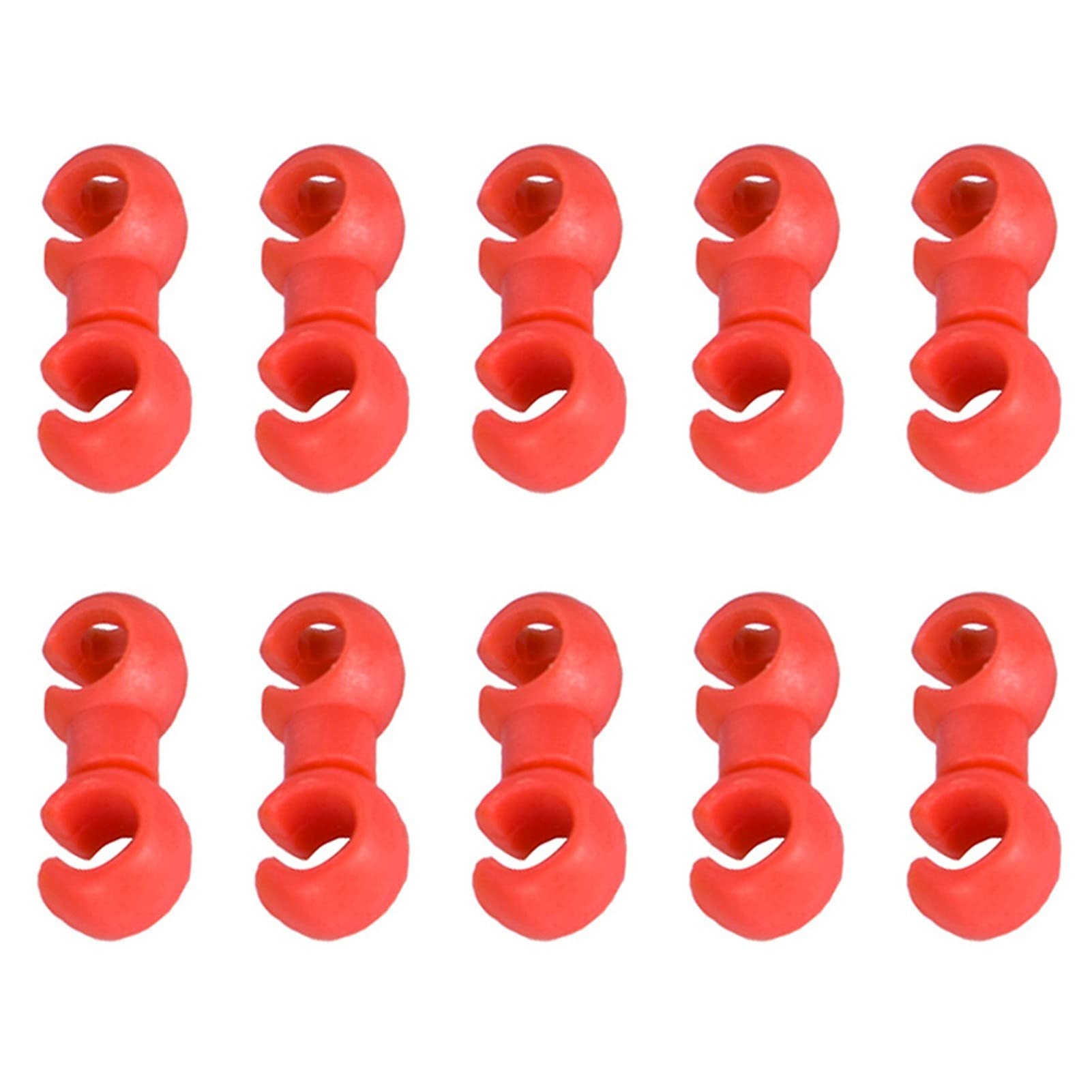 10Pcs Rotating Bicycle Cable Clips - MTB Bike Derailleur Shift & Brake Cable Housing Organizer - Perfect for Mountain Bike Maintenance and Cable Management