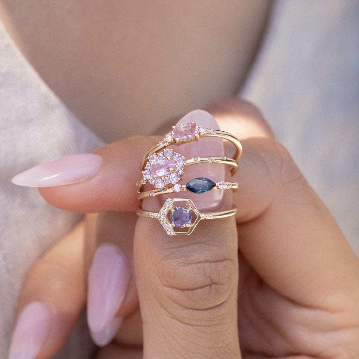 Elegant Morganite Diamond Ring for Women - 14K Rose Gold Engagement Ring, Wedding Band, Anniversary Gift - Perfect for Proposals, Bridal Jewelry & Special Occasions