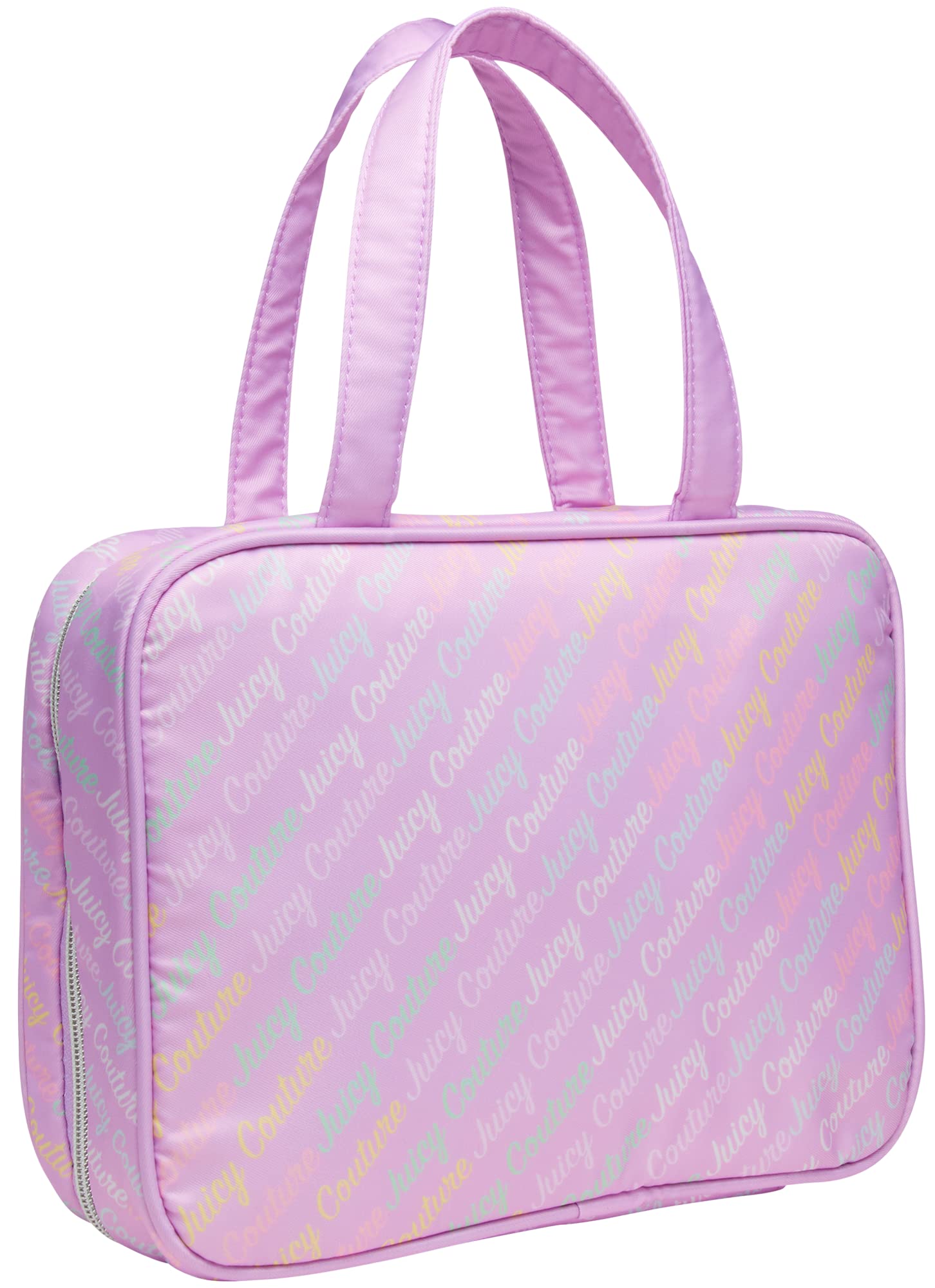 Juicy Couture Women's Hanging Travel Makeup Bag - Waterproof Cosmetic & Toiletries Organizer for Weekend Trips, Gym & Vacation, Purple One Size