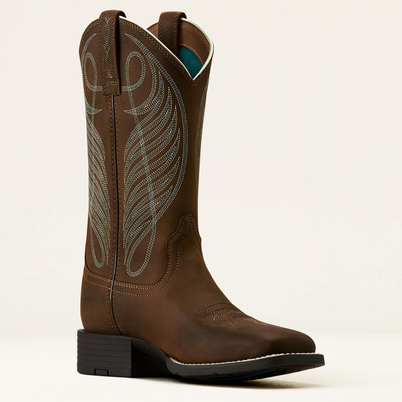 Best Round Up Wide Square Toe Western Boots for Men & Women – Comfortable Cowboy Boots for Riding, Work & Country Fashion