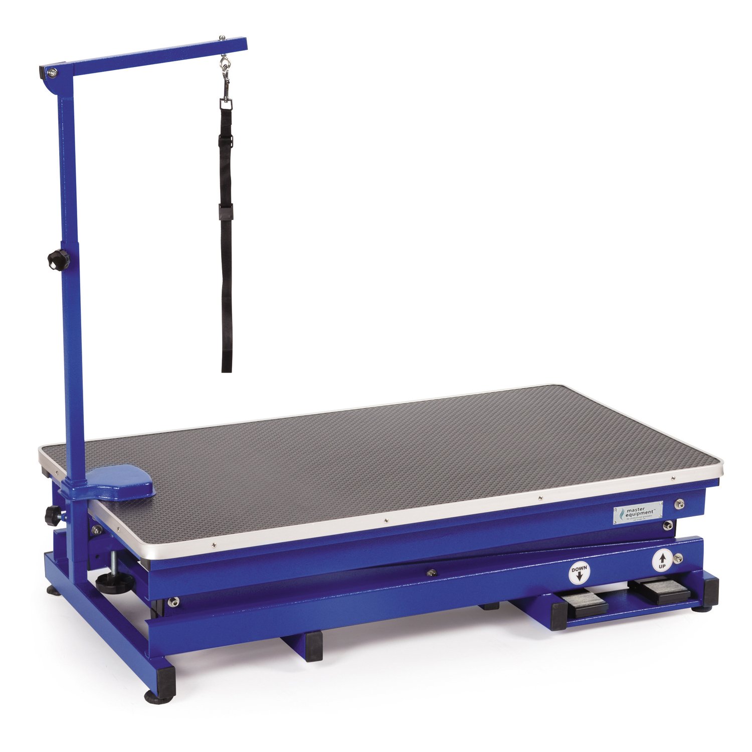 Master Equipment Xtend Electric Grooming Table for Dogs & Cats - Adjustable Height Blue Pet Grooming Station for Professional & Home Use