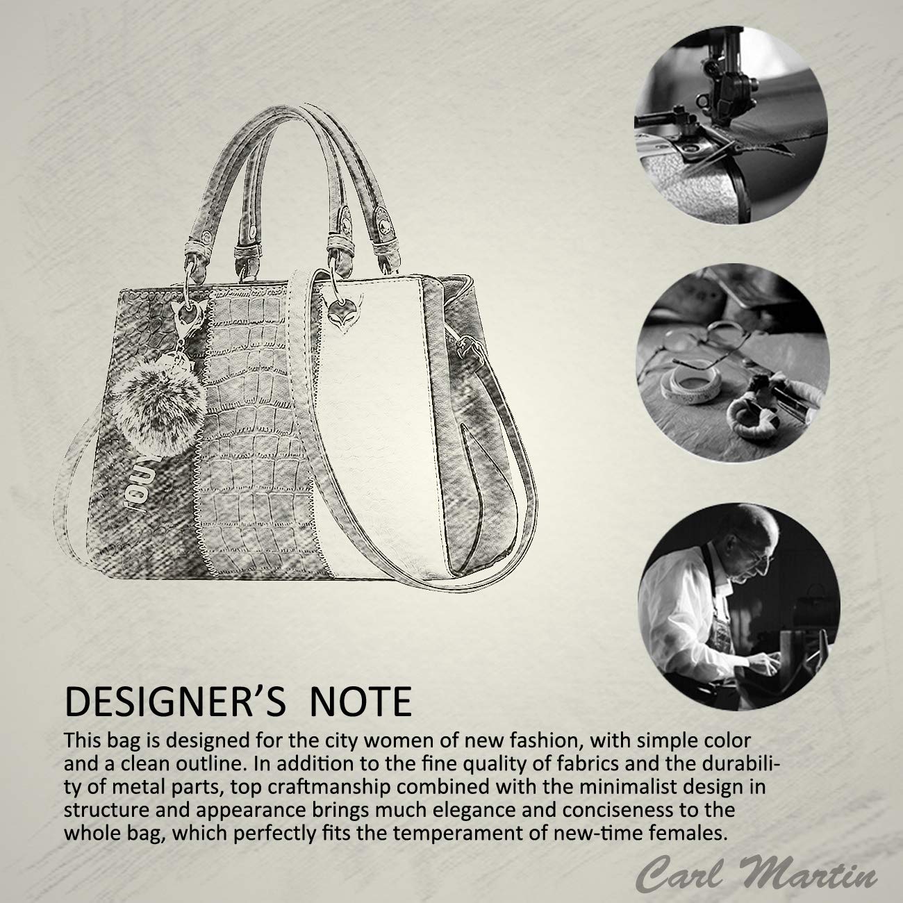 2024 NICOLE & DORIS Women's Messenger Bag - Stylish Gray Crossbody Purse for Work, Travel & Everyday Use | Fashionable Ladies Handbag