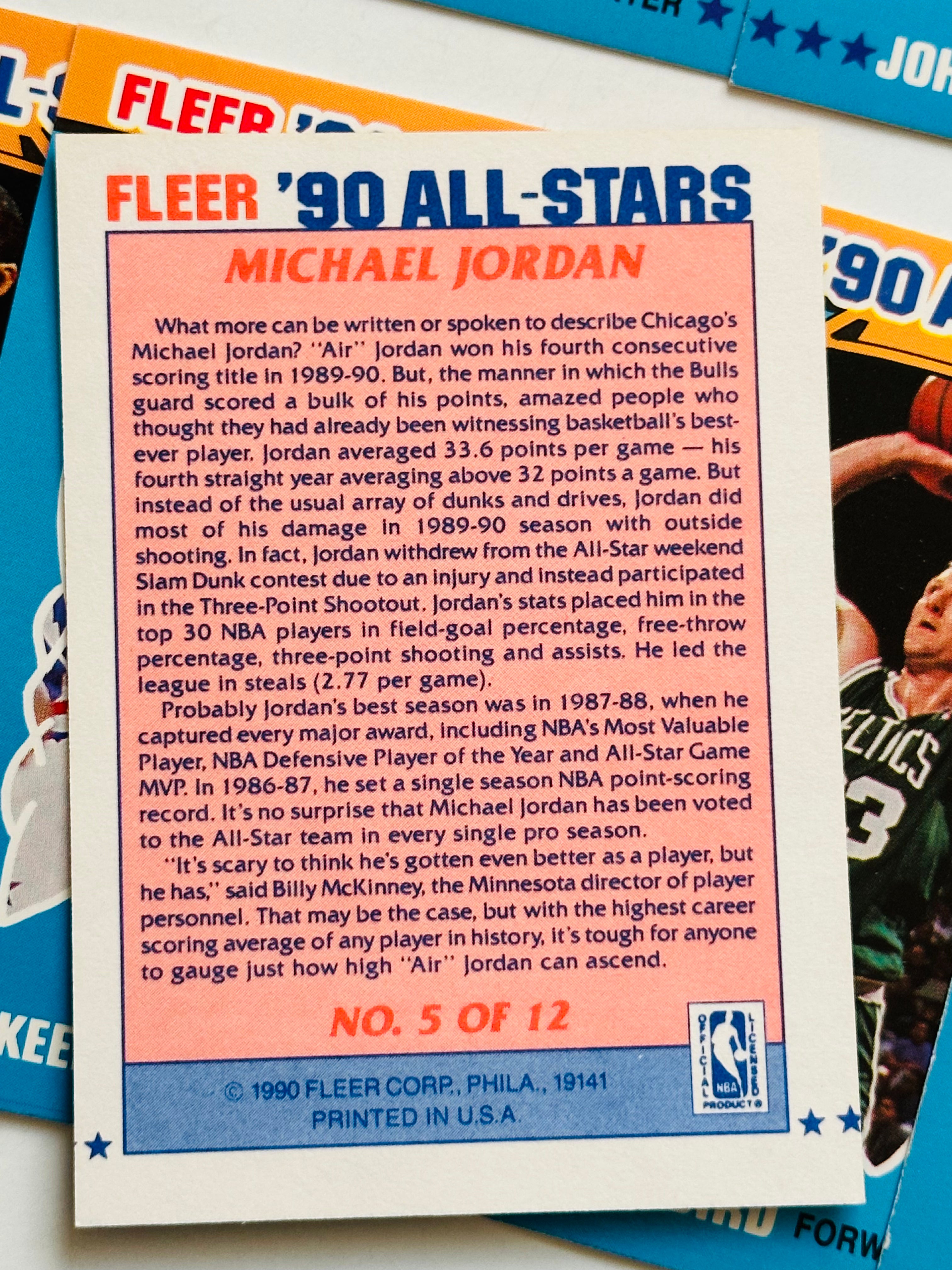 1990 Fleer Basketball Insert Stickers Set - Complete Collection for NBA Fans, Collectors & Card Enthusiasts - Perfect for Display, Trading & Memorabilia Preservation