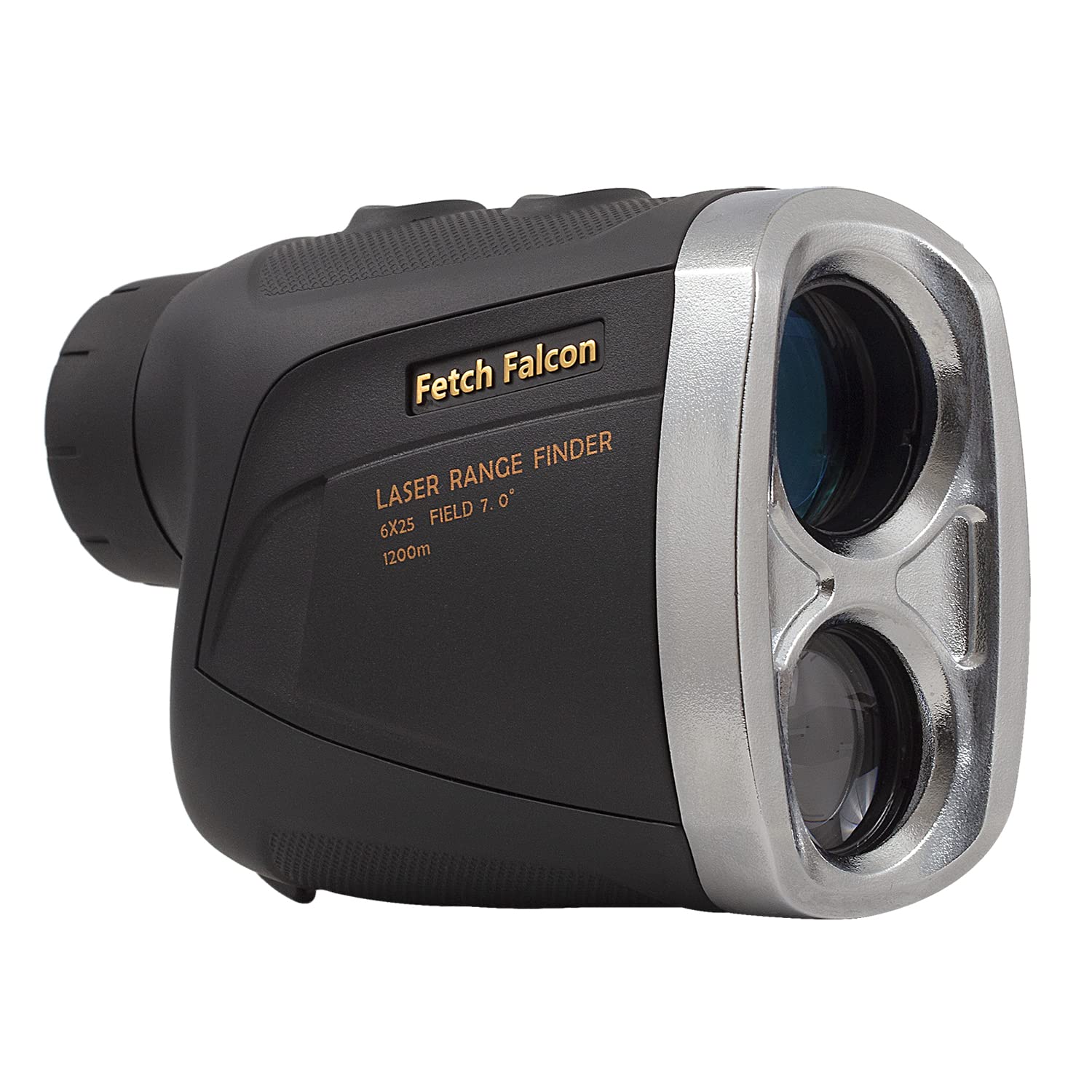 Fetch Falcon OLED Laser Golf Range Finder - 3rd Gen, 6X Magnification, High Precision Slope Mode with Scan, Flag Lock Vibration, 1000 Yard LCD Display (Black) | Perfect for Tournament Play & Course Navigation