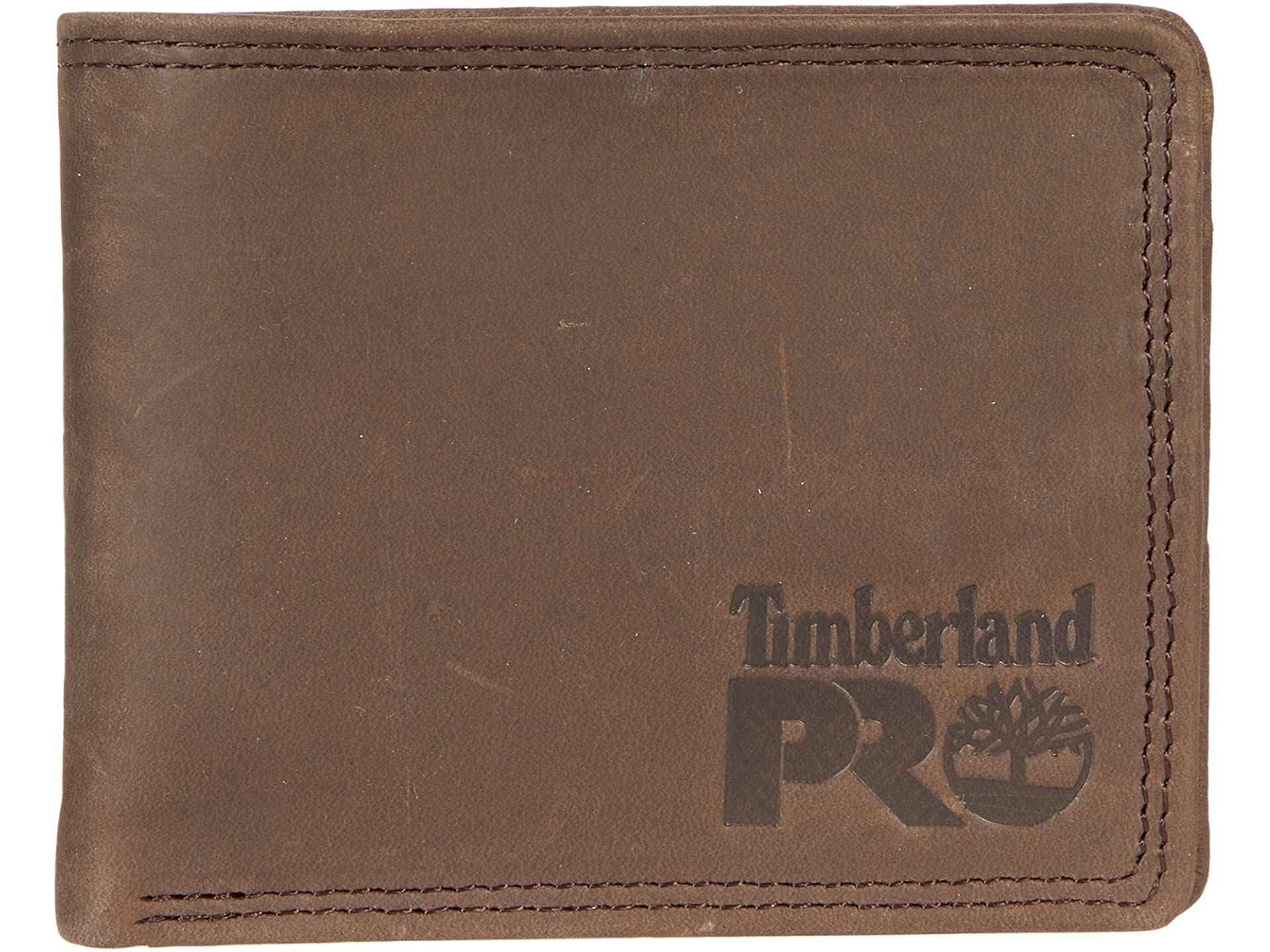 Timberland PRO Men's Slim Leather RFID Blocking Bifold Wallet with ID Window - Secure & Stylish Wallet for Everyday Carry, Travel & Business Use