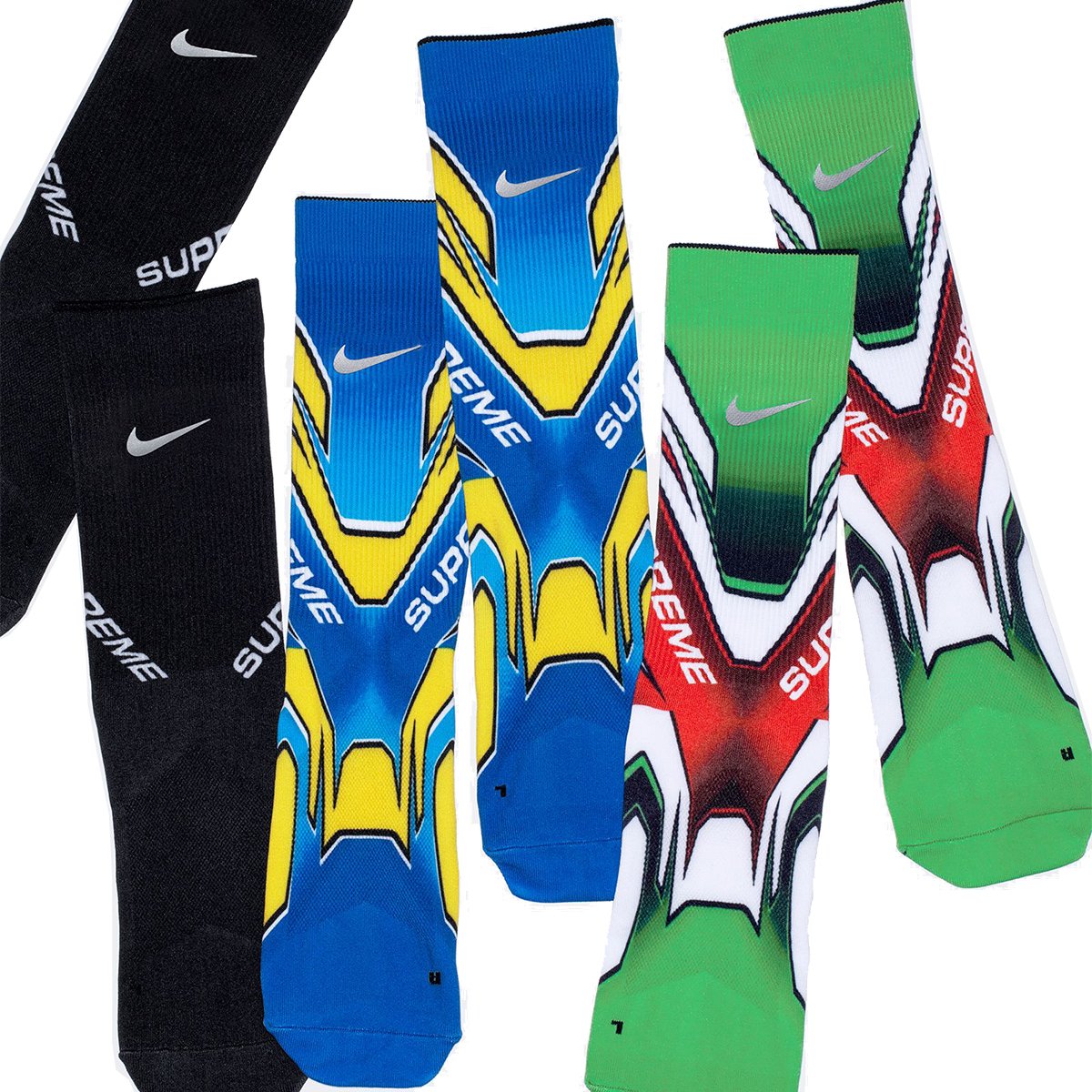 Supreme x Nike Spark Crew Socks - High-Quality Athletic Socks for Men & Women - Perfect for Running, Basketball & Casual Wear