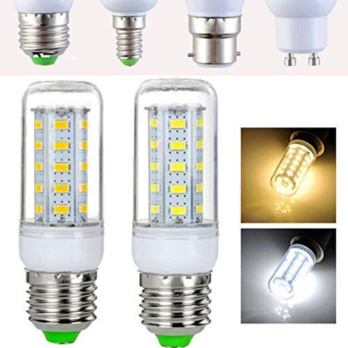 3-Pack 15W 60-LED SMD2835 E27 Corn Light Bulb, AC 85-265V, Cold White (6000K) - Energy Efficient LED Replacement for Warehouse, Garage & Outdoor Lighting