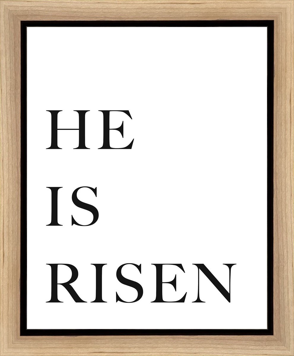 He is Risen Christian Wall Art - Gallery Wrapped Canvas Print for Home Decor, Church & Office - Inspirational Scripture Artwork for Easter, Christmas & Year-Round Faith Display