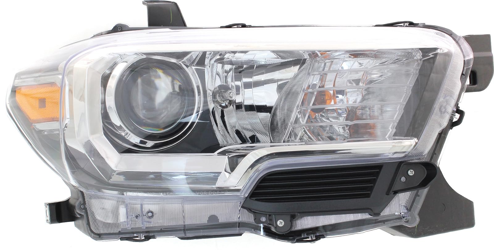 Toyota Tacoma 2016-2017 Right Side Headlight Assembly Replacement - Compatible with Non-LED DRL Models & Fog Lights | Perfect for Off-Roading, Night Driving & Vehicle Restoration