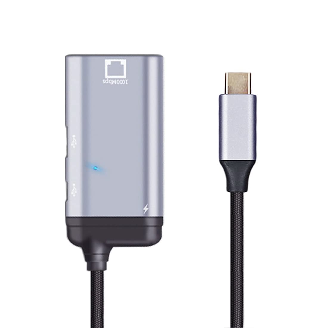 High-Speed USB-C to Gigabit Ethernet Adapter with PD Power Port - 1000Mbps LAN Network Dongle for MacBook, iPad Pro, Chromebook - Perfect for Home Office, Gaming & Video Conferencing