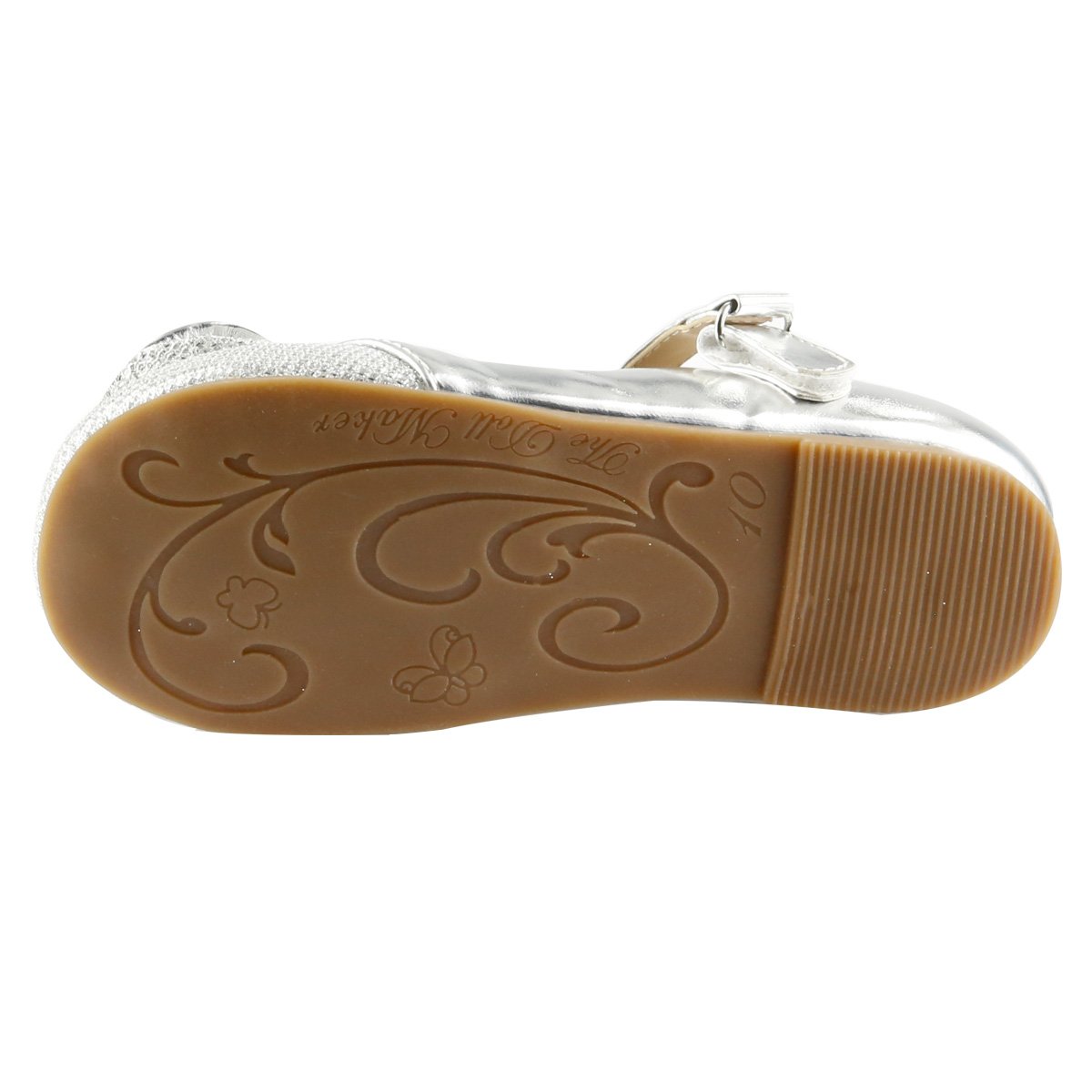 The Doll Maker Gold Sparkle Mary Jane Shoes - Elegant Glitter Flats for Women & Girls | Perfect for Parties, Weddings & Special Occasions