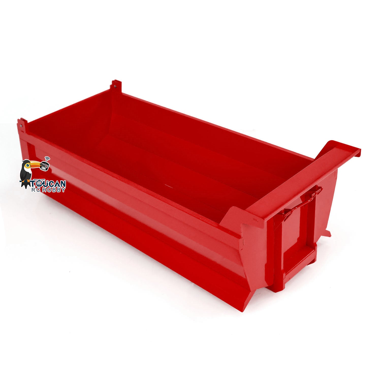 1/14 Scale Painted U-Shaped Short Bucket for 10x10 Hydraulic RC Full Dump Truck & 8x8 Radio Controlled Cars - DIY Model Parts for Construction Simulation & Off-Road Play