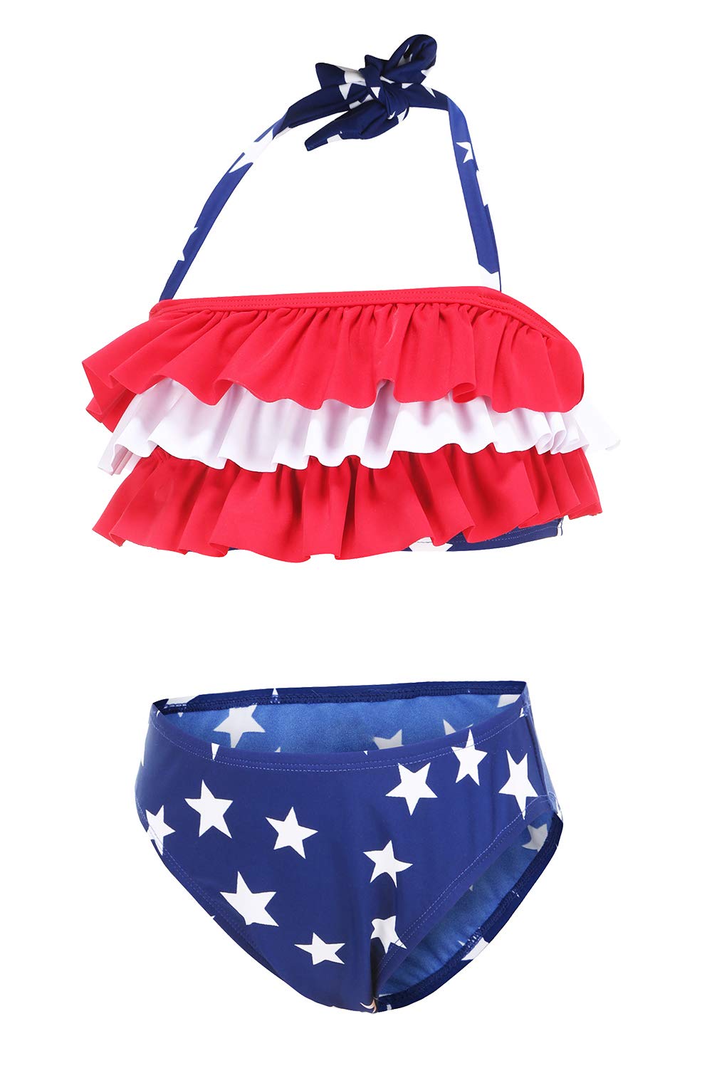 Rainbow Bikini Set for Girls - Adjustable Strap Two Piece Swimsuits | Perfect for Beach, Pool & Summer Vacations