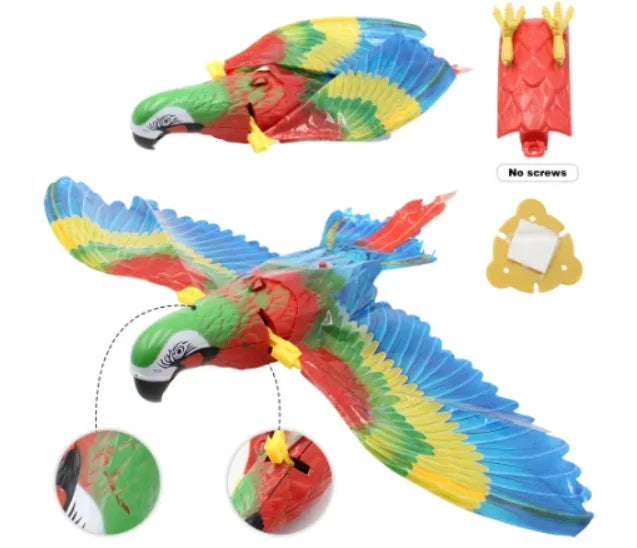 Electric Flying Eagle Interactive Cat Toy - Simulation Bird Hanging Toy for Indoor Play - Perfect for Exercise & Entertainment for Kittens & Adult Cats