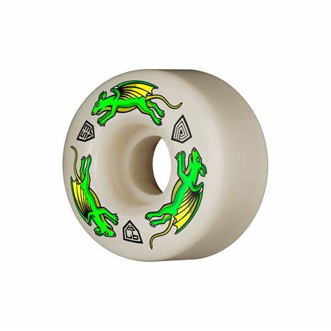 Powell Peralta Dragon Formula Wheels 53mm x 34mm 97A Nano Rat - High Performance Skateboard Wheels for Street, Park & Cruising