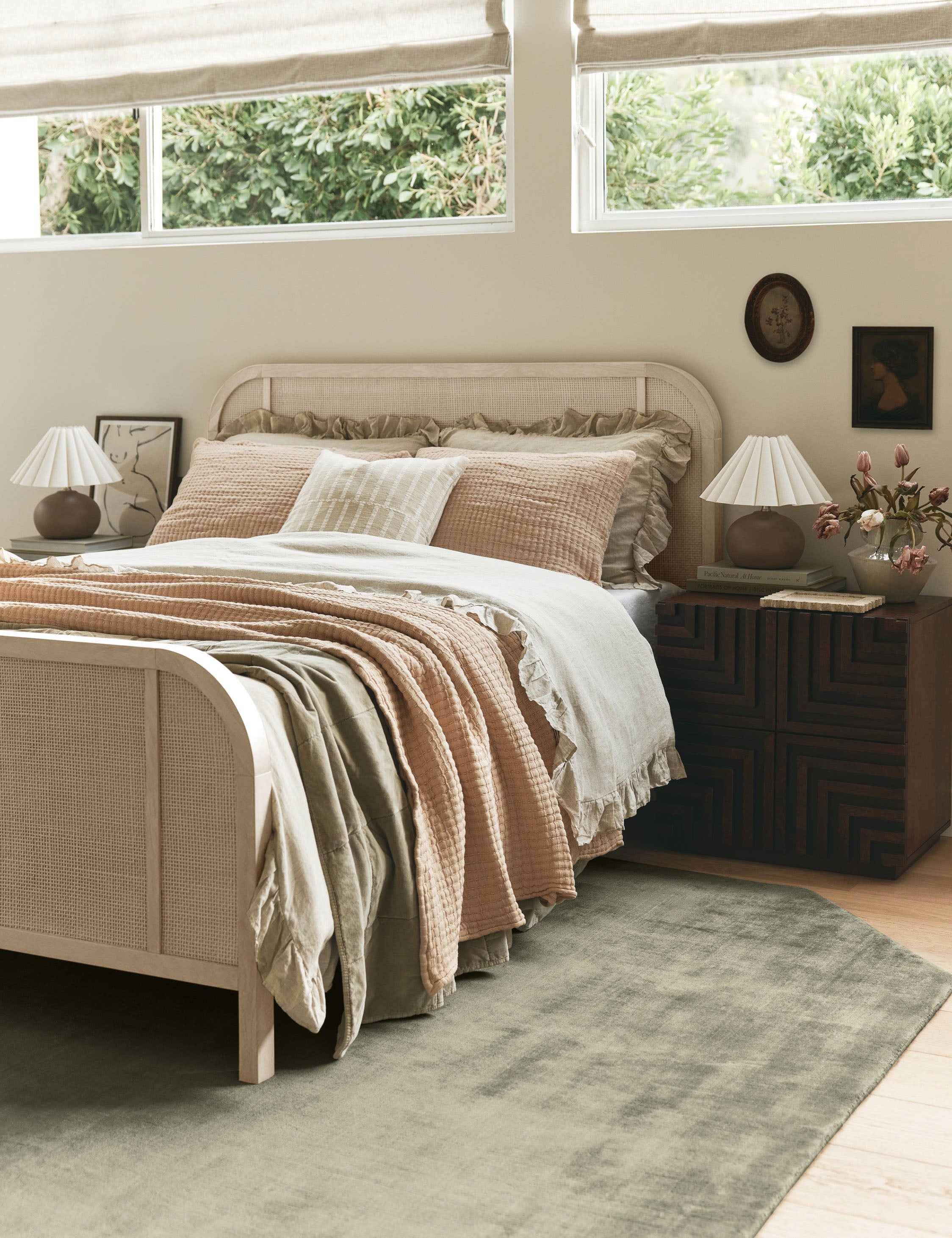 Brooke Platform Bed Frame - Modern Minimalist Wooden Bed with Storage - Perfect for Small Spaces, Apartments & Bedrooms