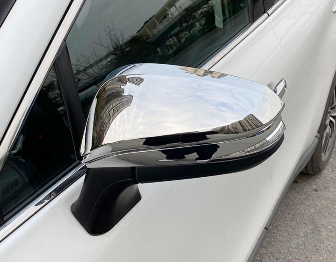 2Pcs Chrome Rearview Mirror Cover Trim for Toyota Venza 2021-2023 - Side Mirror Accessories for Enhanced Style & Protection | Perfect for Car Detailing & Customization
