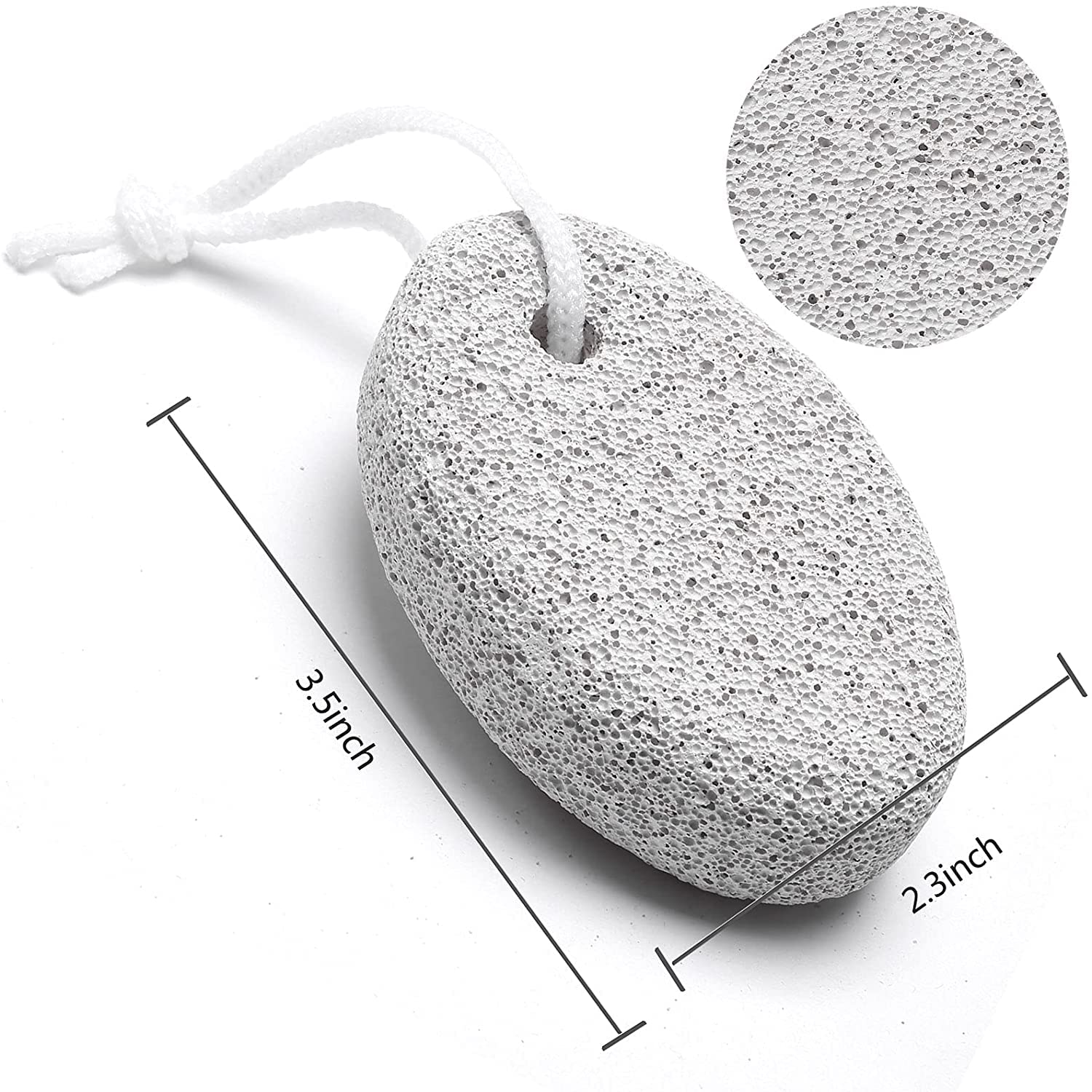 Natural Pumice Stone for Feet - Effective Callus Remover & Pedicure Tool for Men & Women | Exfoliates Dead Skin, Softens Heels - Perfect for Home Spa, Pedicures & Foot Care Routine