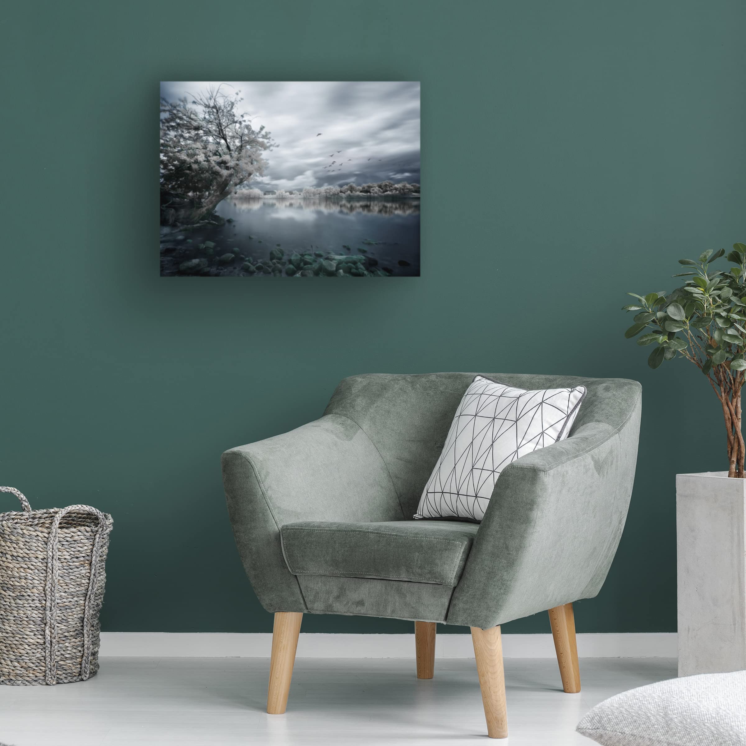 Trademark Fine Art 'Migration Coastline' Canvas Wall Art Print by David Senechal Photography - Coastal Decor for Living Room, Bedroom & Office